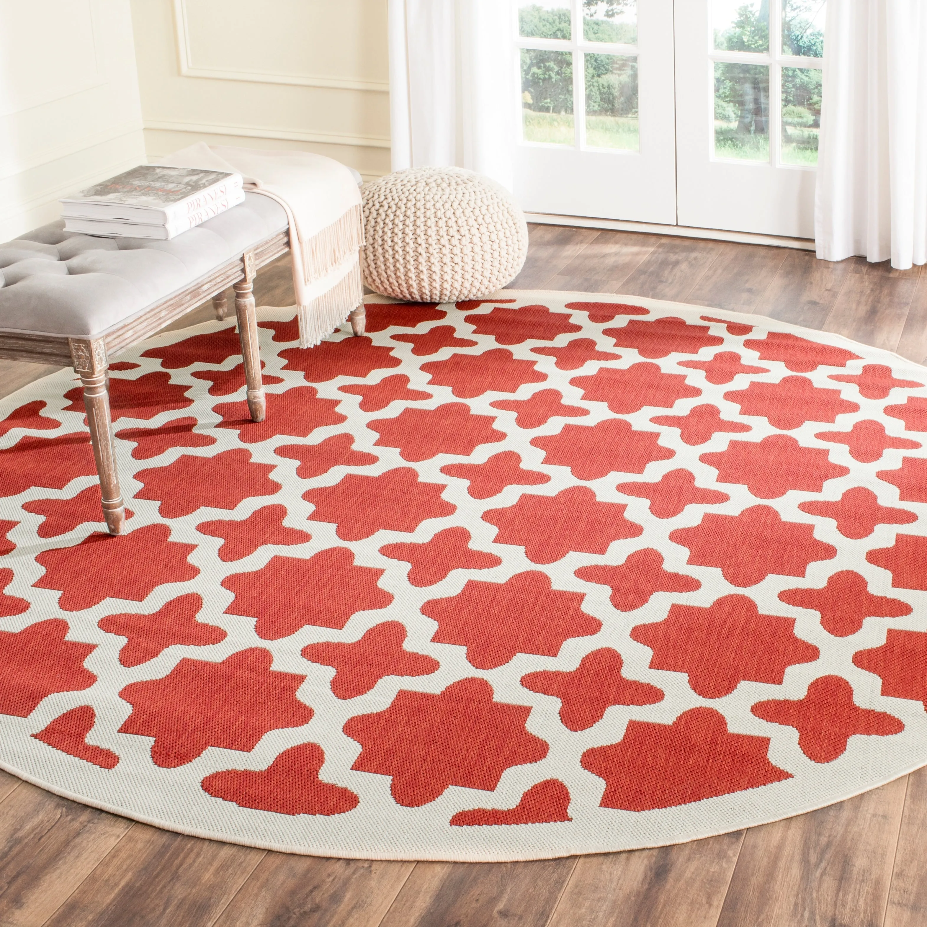 SAFAVIEH Courtyard Myrianne Indoor/ Outdoor Waterproof Patio Backyard Rug
