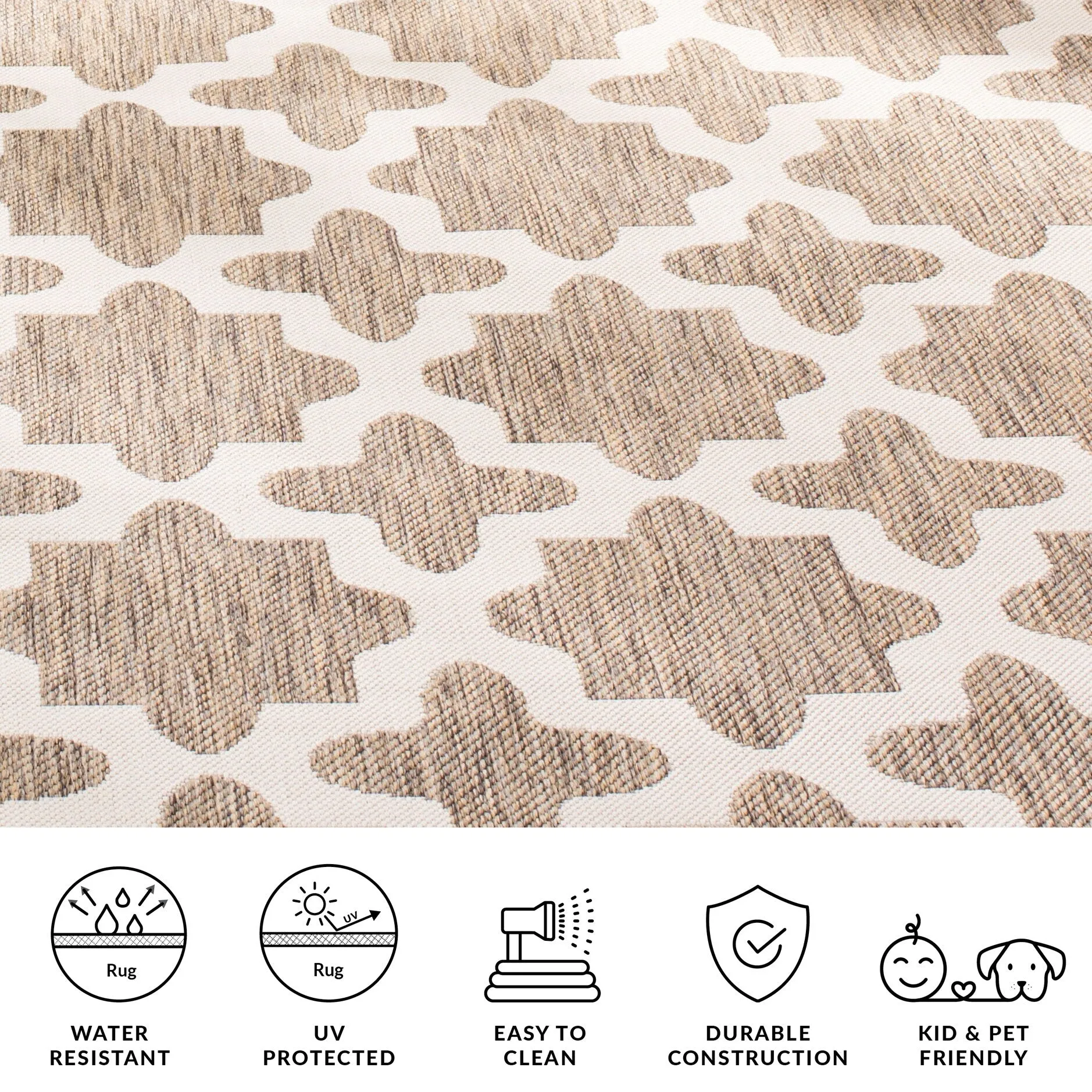 SAFAVIEH Courtyard Myrianne Indoor/ Outdoor Waterproof Patio Backyard Rug