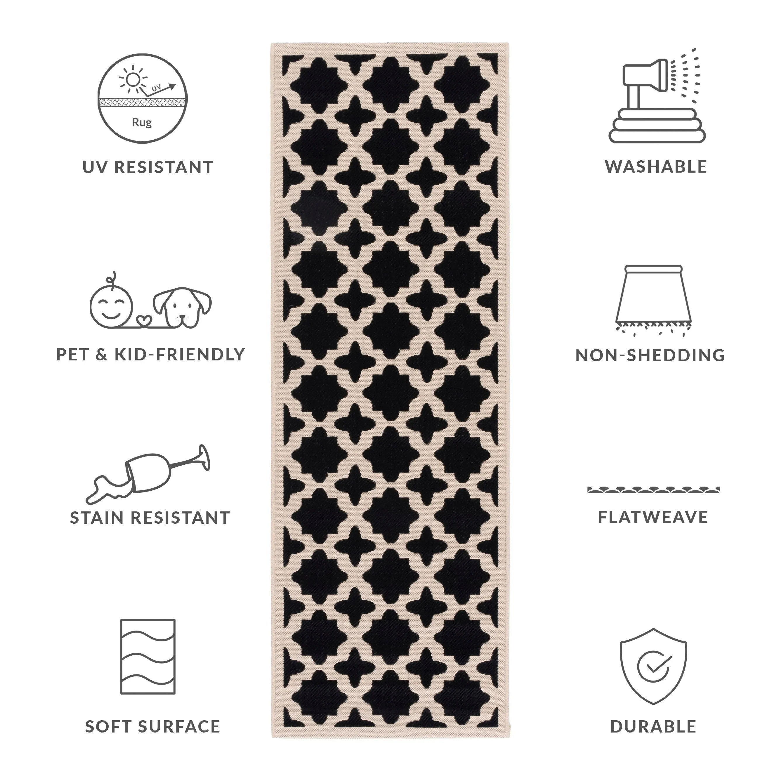 SAFAVIEH Courtyard Myrianne Indoor/ Outdoor Waterproof Patio Backyard Rug