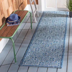 SAFAVIEH Courtyard Narcisse Indoor /Outdoor Waterproof Patio Backyard Rug