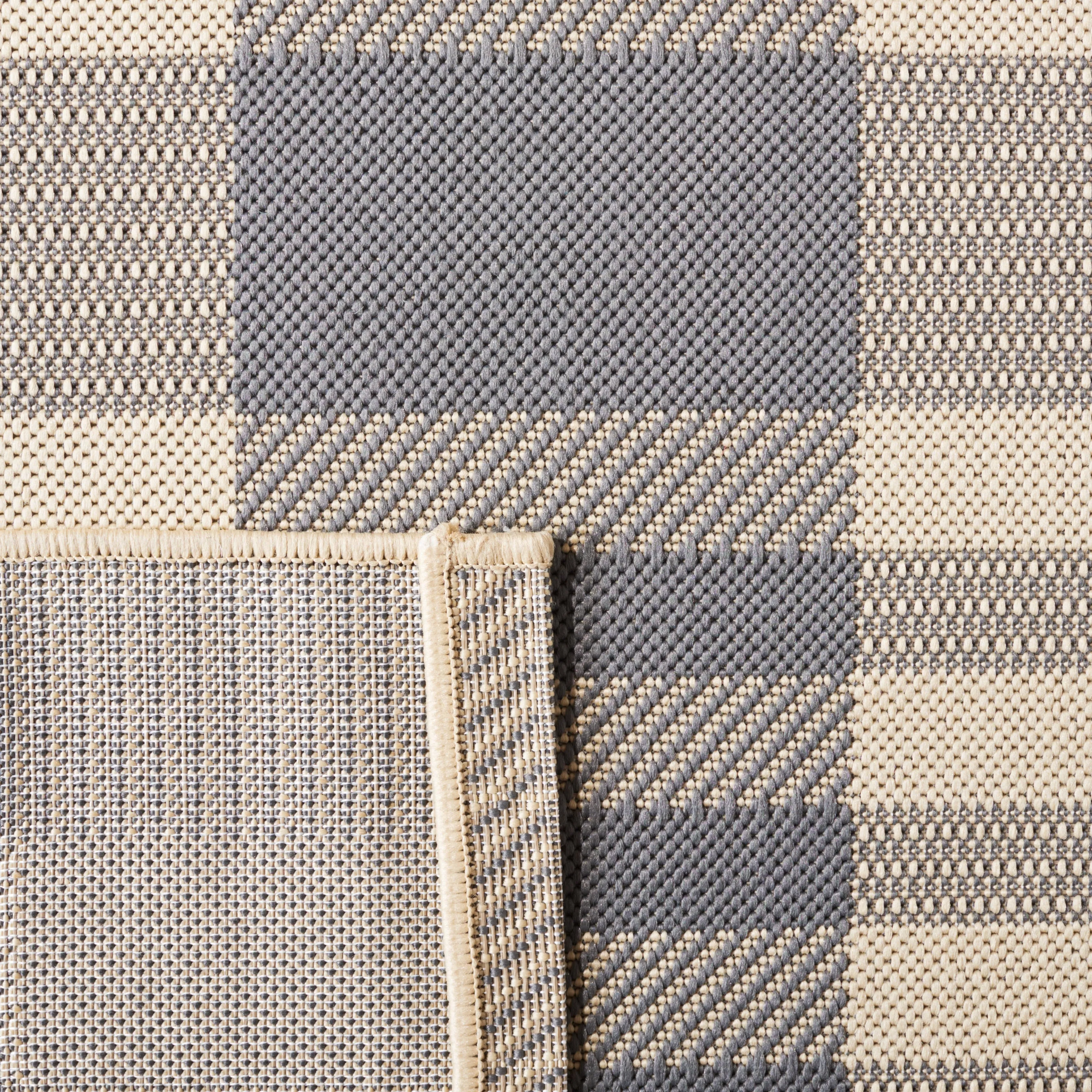 SAFAVIEH Courtyard Oriole Plaid Indoor/ Outdoor Waterproof Patio Backyard.