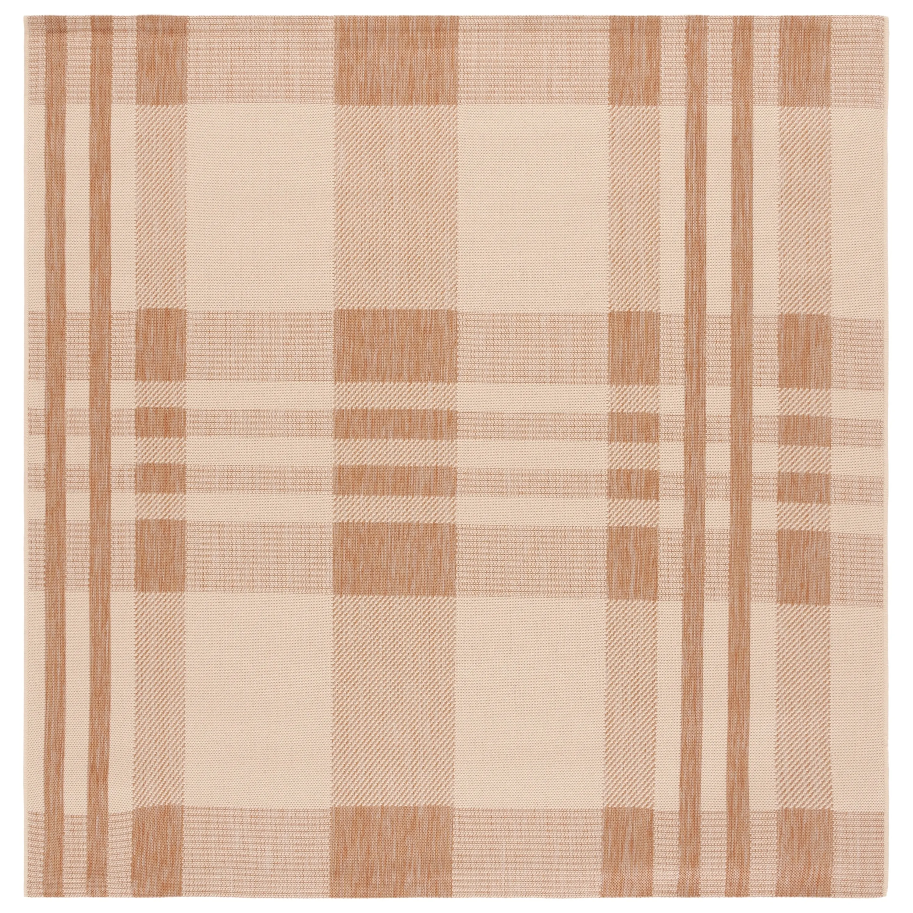 SAFAVIEH Courtyard Oriole Plaid Indoor/ Outdoor Waterproof Patio Backyard.