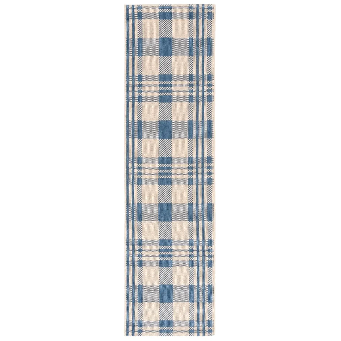 SAFAVIEH Courtyard Oriole Plaid Indoor/ Outdoor Waterproof Patio Backyard.