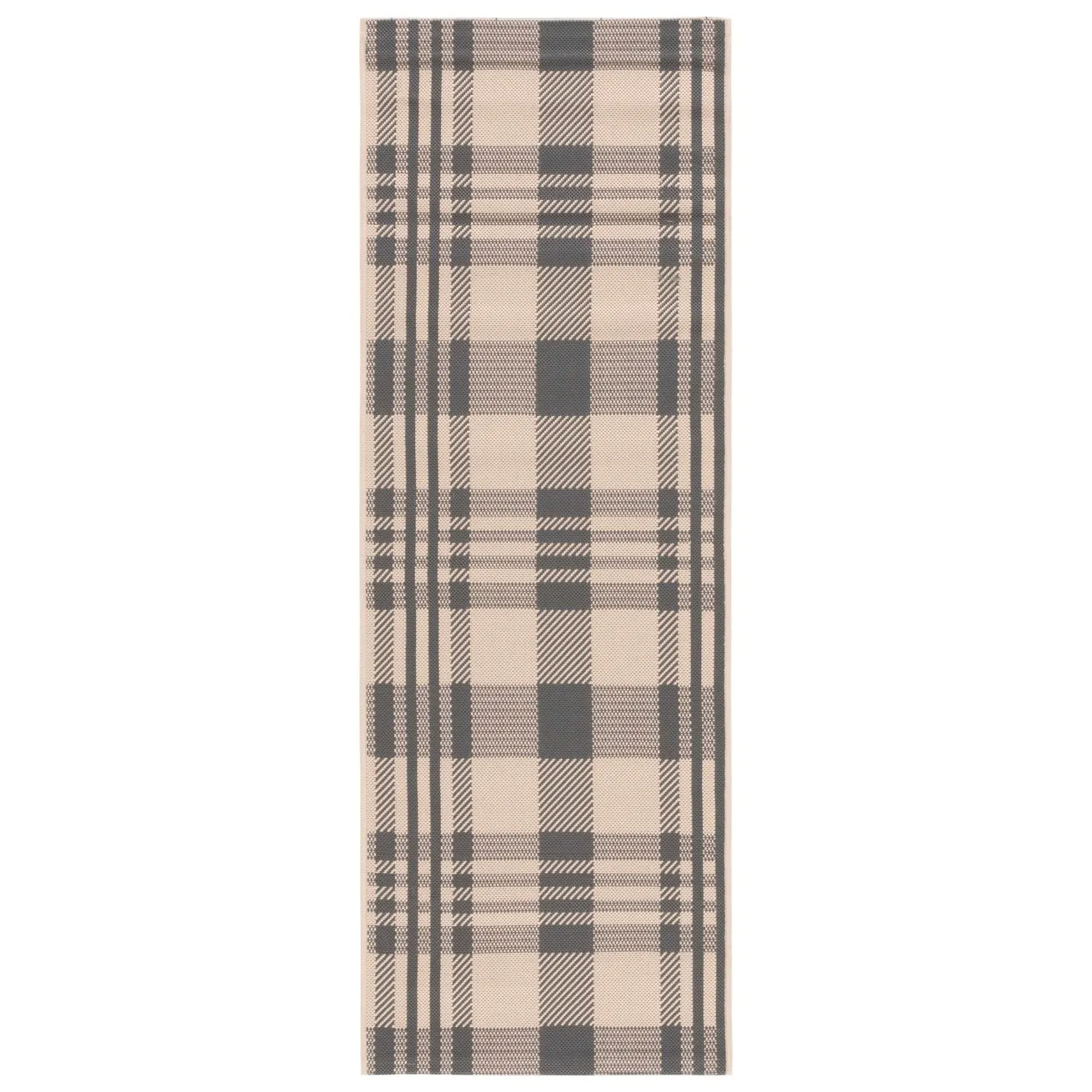 SAFAVIEH Courtyard Oriole Plaid Indoor/ Outdoor Waterproof Patio Backyard.