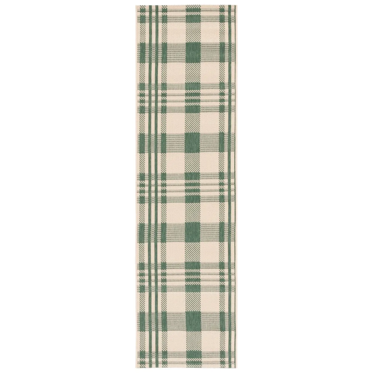 SAFAVIEH Courtyard Oriole Plaid Indoor/ Outdoor Waterproof Patio Backyard.