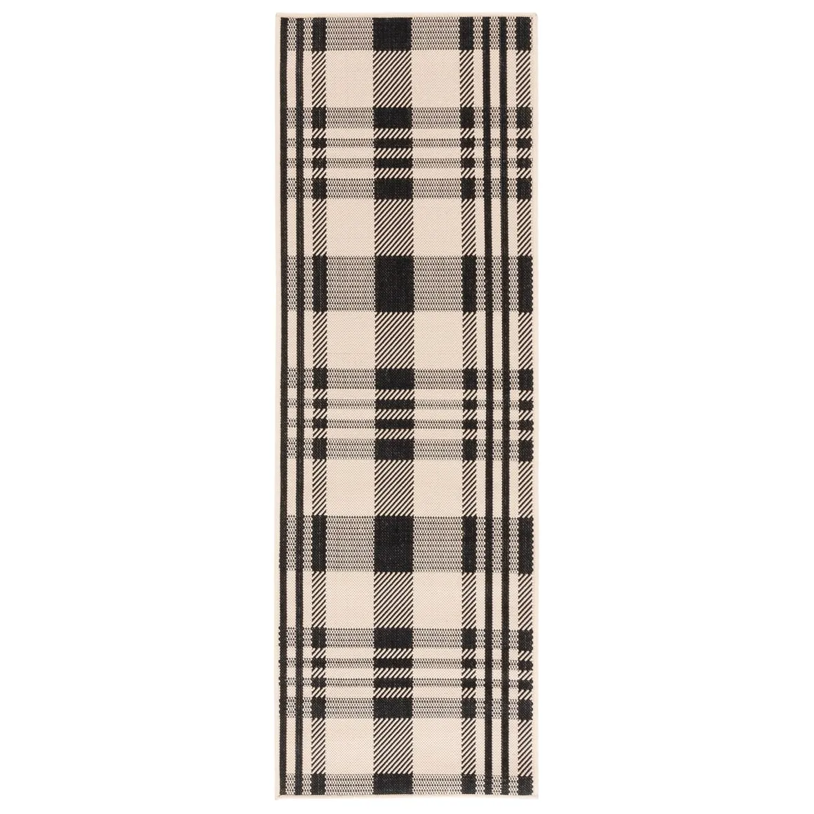 SAFAVIEH Courtyard Oriole Plaid Indoor/ Outdoor Waterproof Patio Backyard.