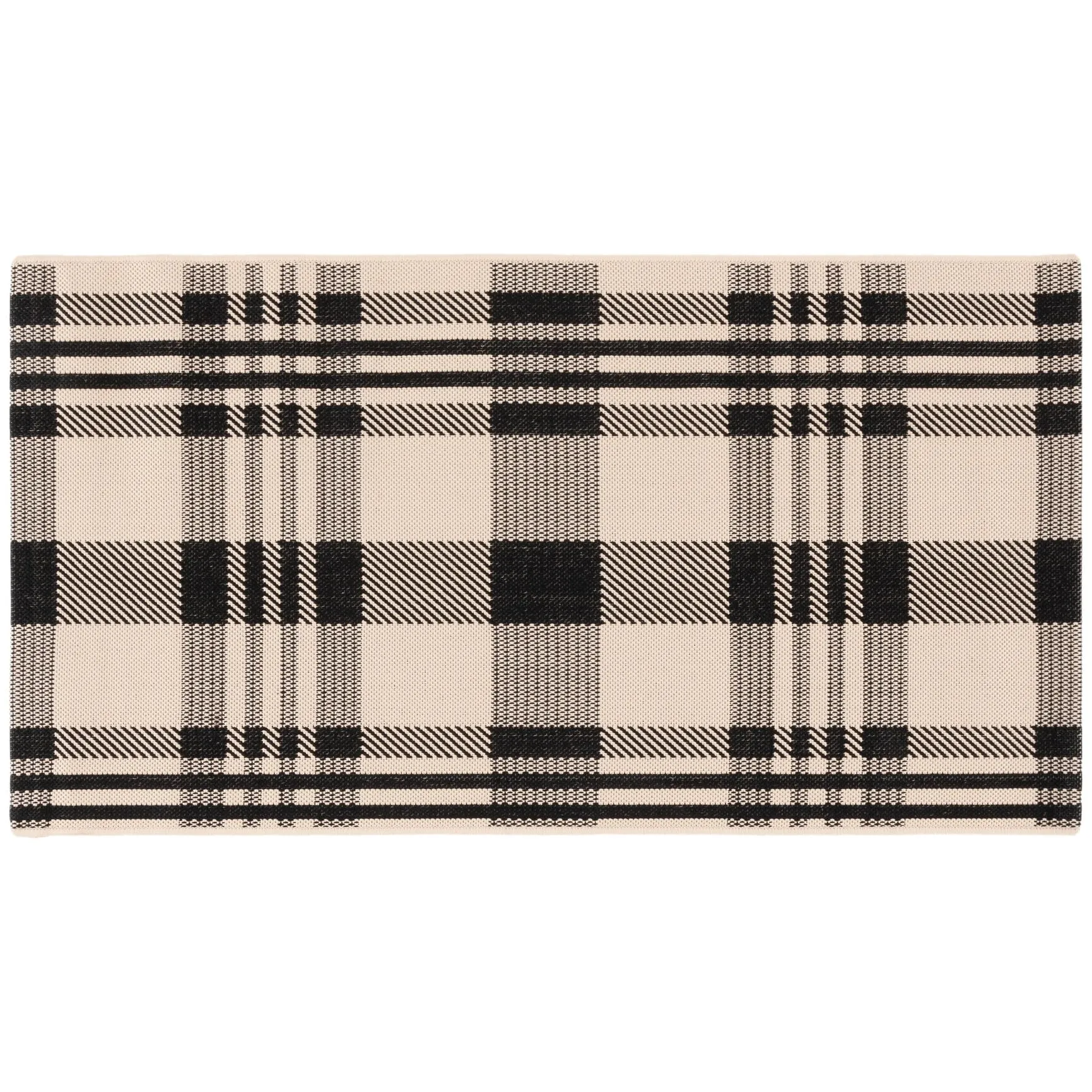 SAFAVIEH Courtyard Oriole Plaid Indoor/ Outdoor Waterproof Patio Backyard.