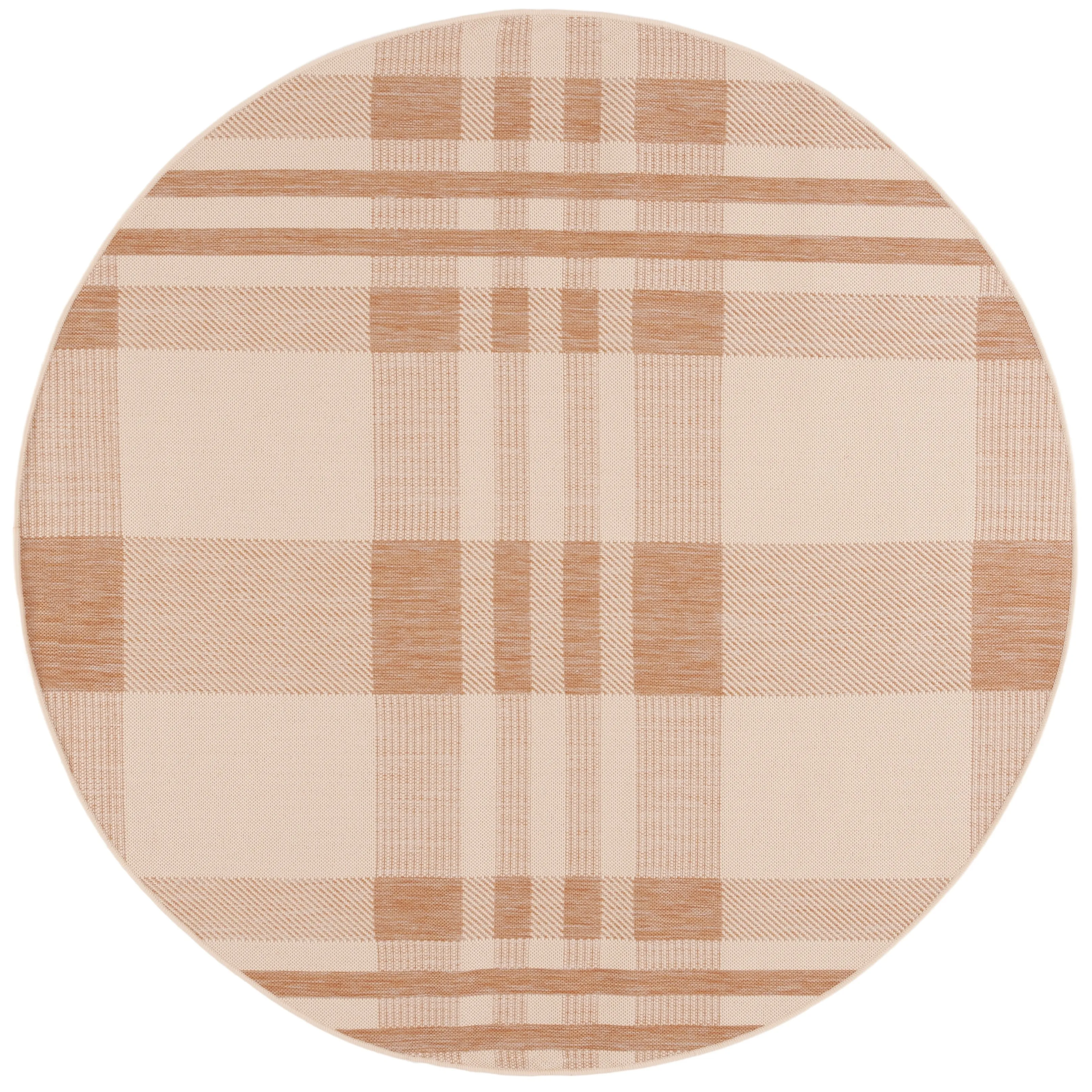SAFAVIEH Courtyard Oriole Plaid Indoor/ Outdoor Waterproof Patio Backyard.
