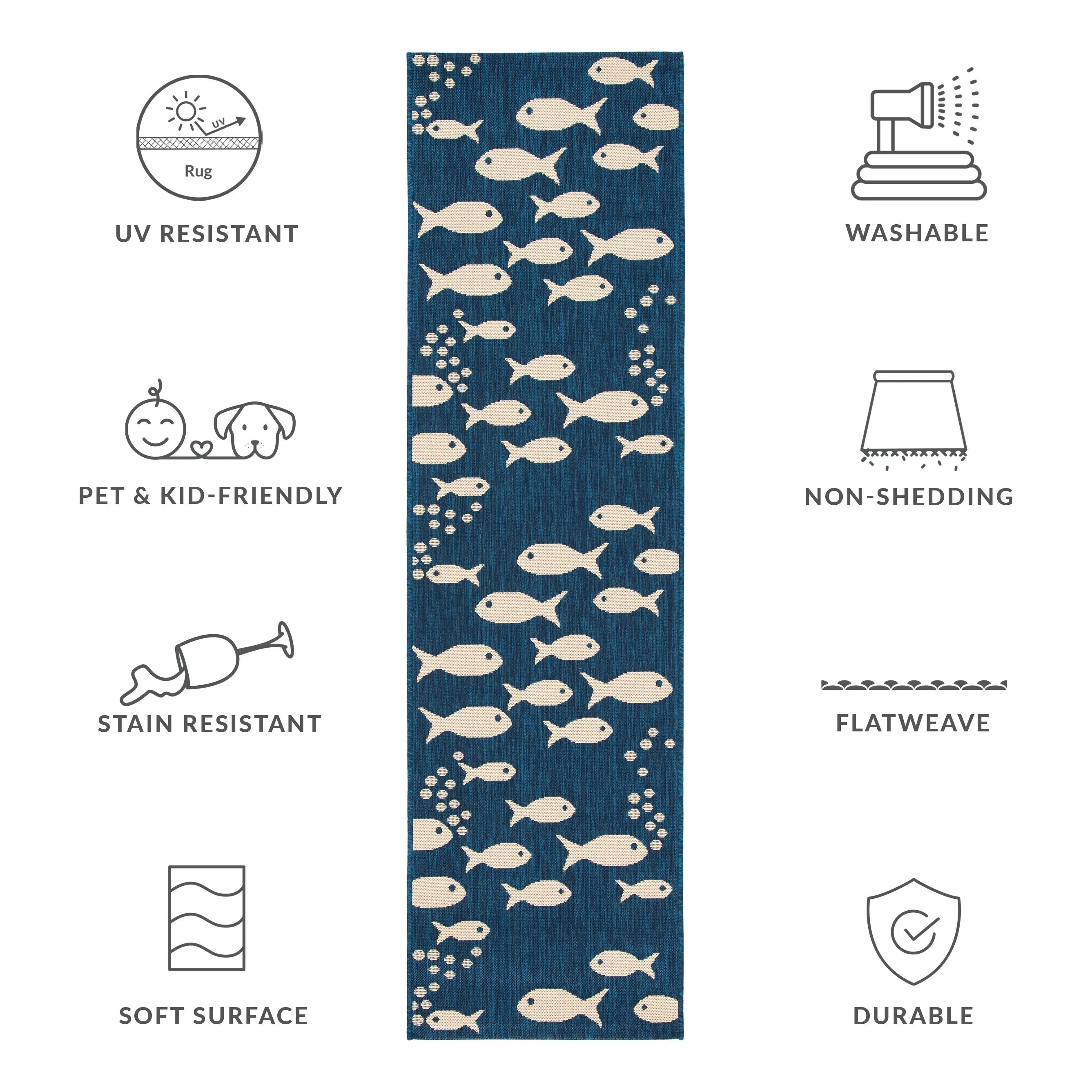 SAFAVIEH Courtyard Ragne Indoor/ Outdoor Waterproof Patio Backyard Rug
