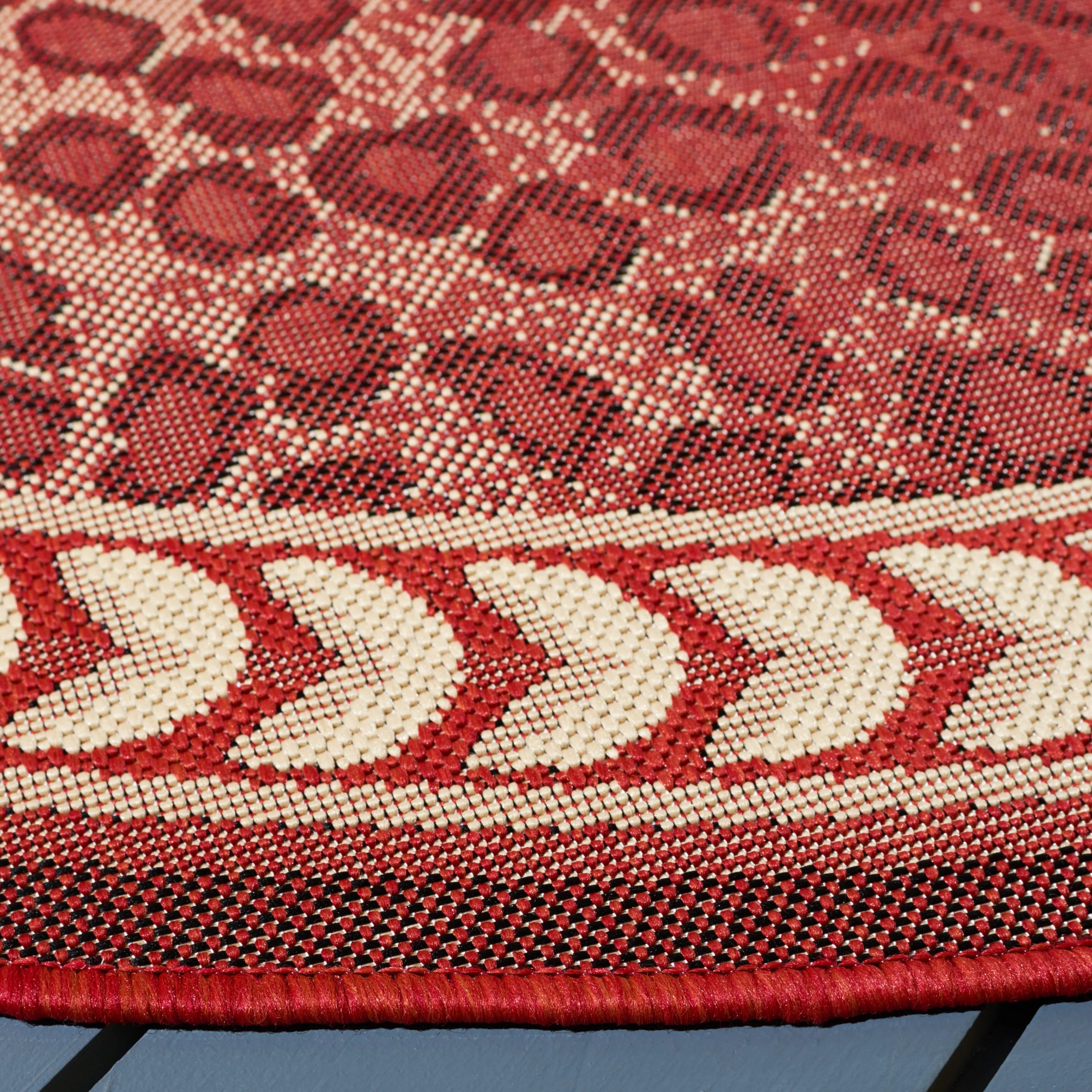 SAFAVIEH Courtyard Sanyi Indoor/ Outdoor Waterproof Patio Backyard Rug