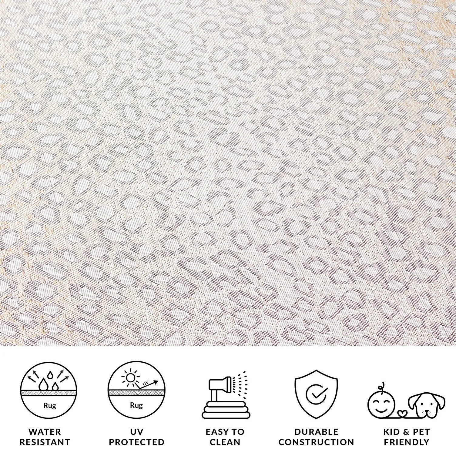 SAFAVIEH Courtyard Sanyi Indoor/ Outdoor Waterproof Patio Backyard Rug