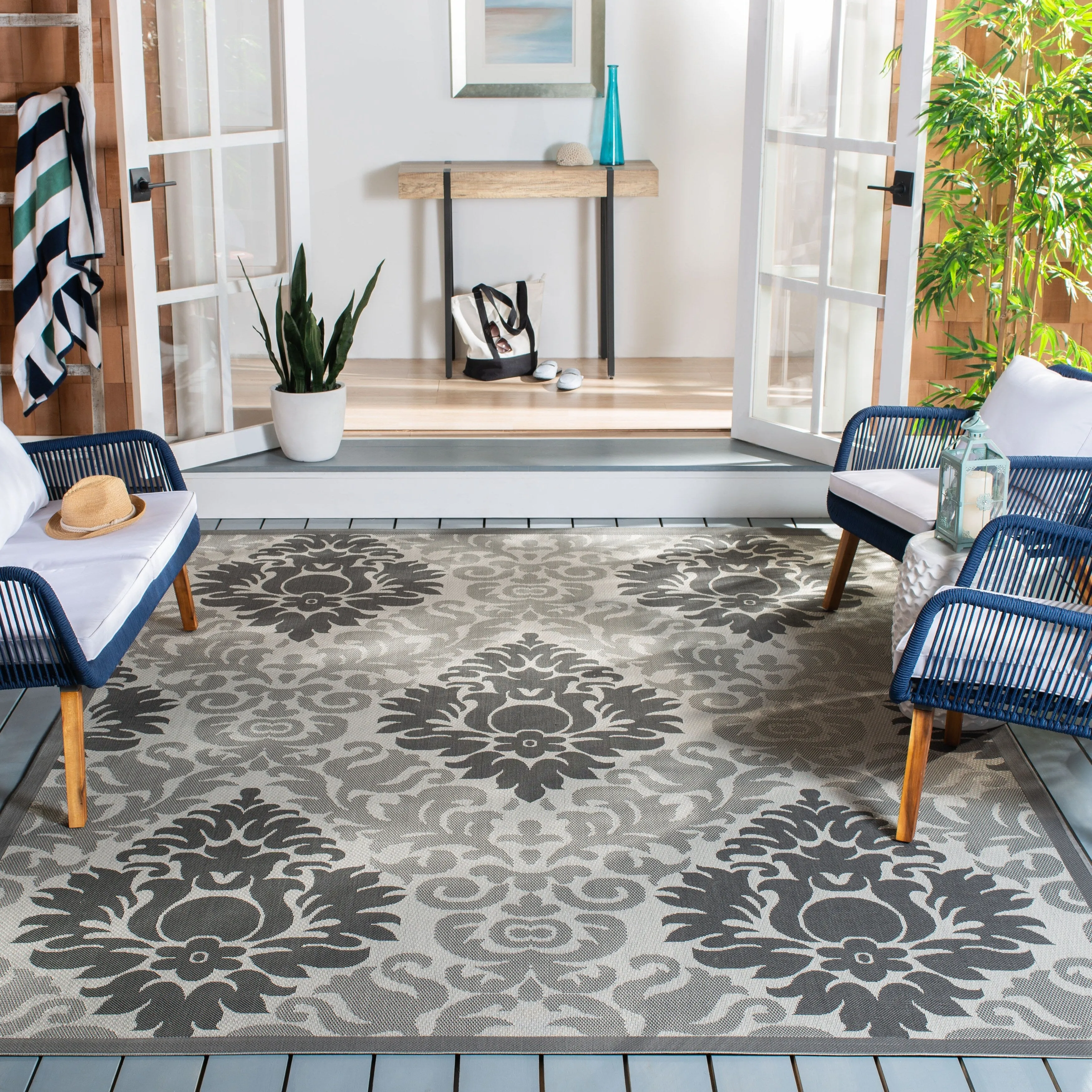 SAFAVIEH Courtyard Vicki Indoor/ Outdoor Waterproof Patio Backyard Rug