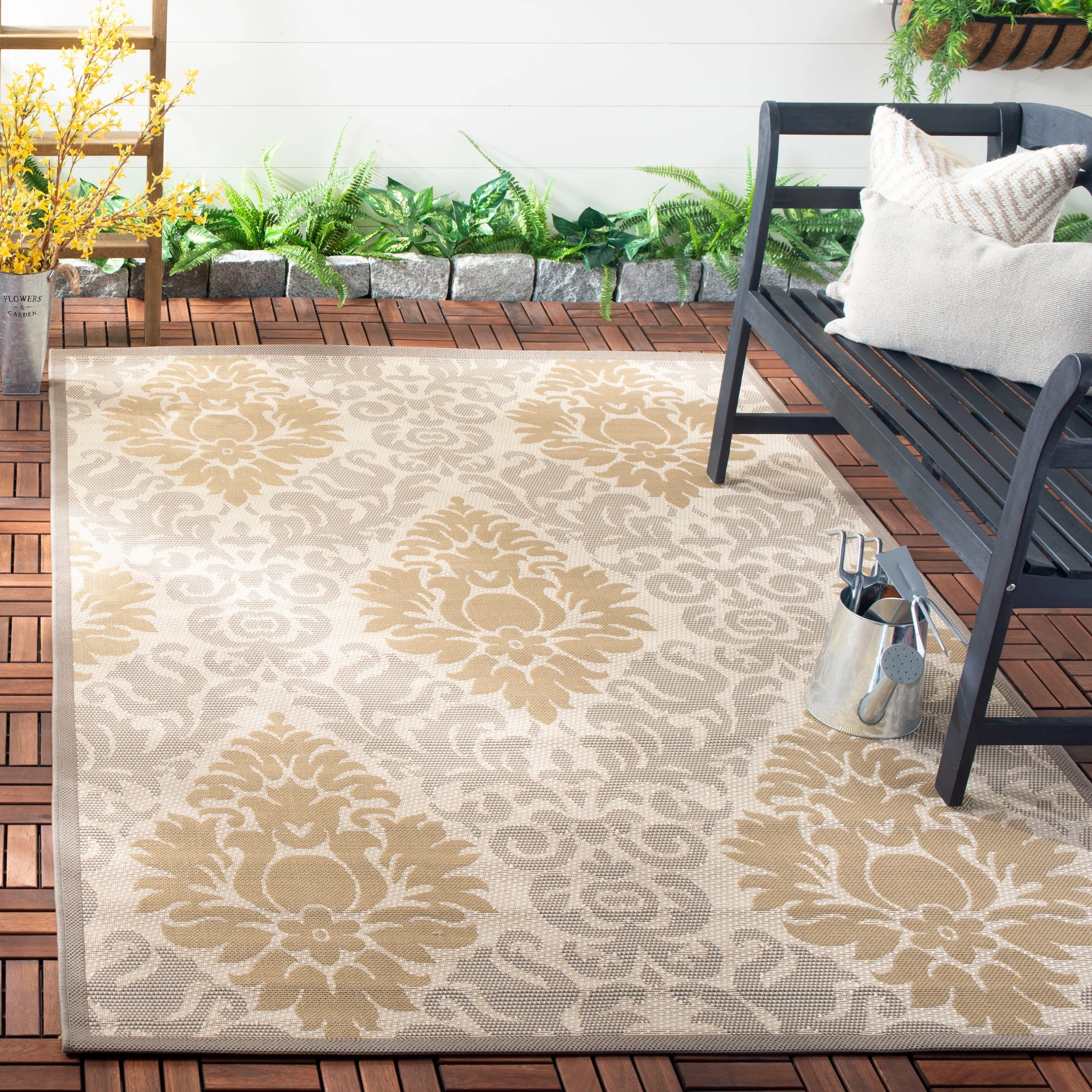 SAFAVIEH Courtyard Vicki Indoor/ Outdoor Waterproof Patio Backyard Rug