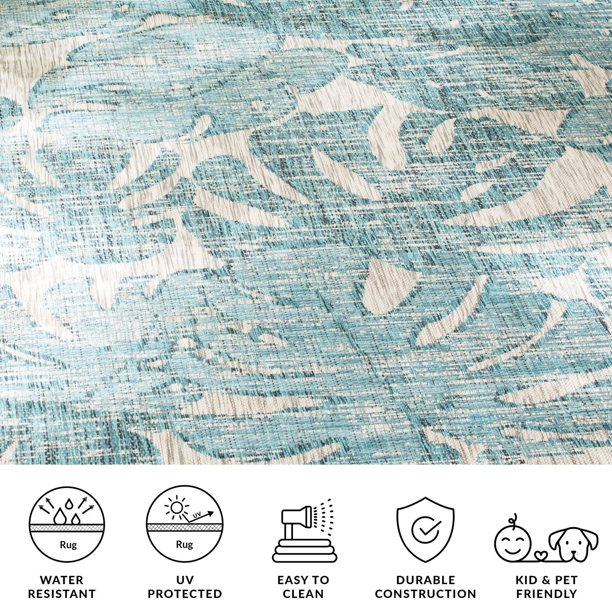 SAFAVIEH Courtyard Zuleyha Indoor/ Outdoor Waterproof Patio Backyard Rug