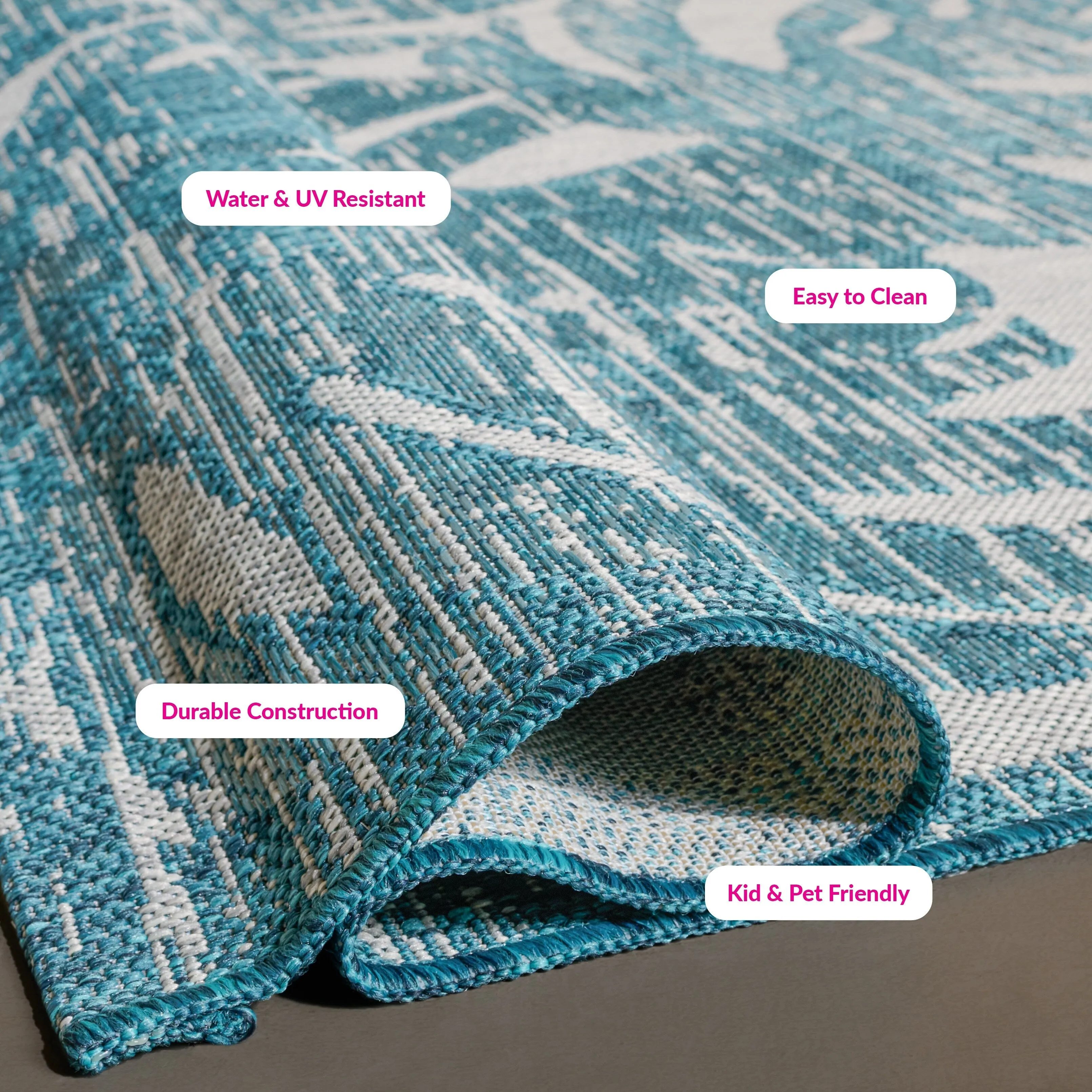 SAFAVIEH Courtyard Zuleyha Indoor/ Outdoor Waterproof Patio Backyard Rug