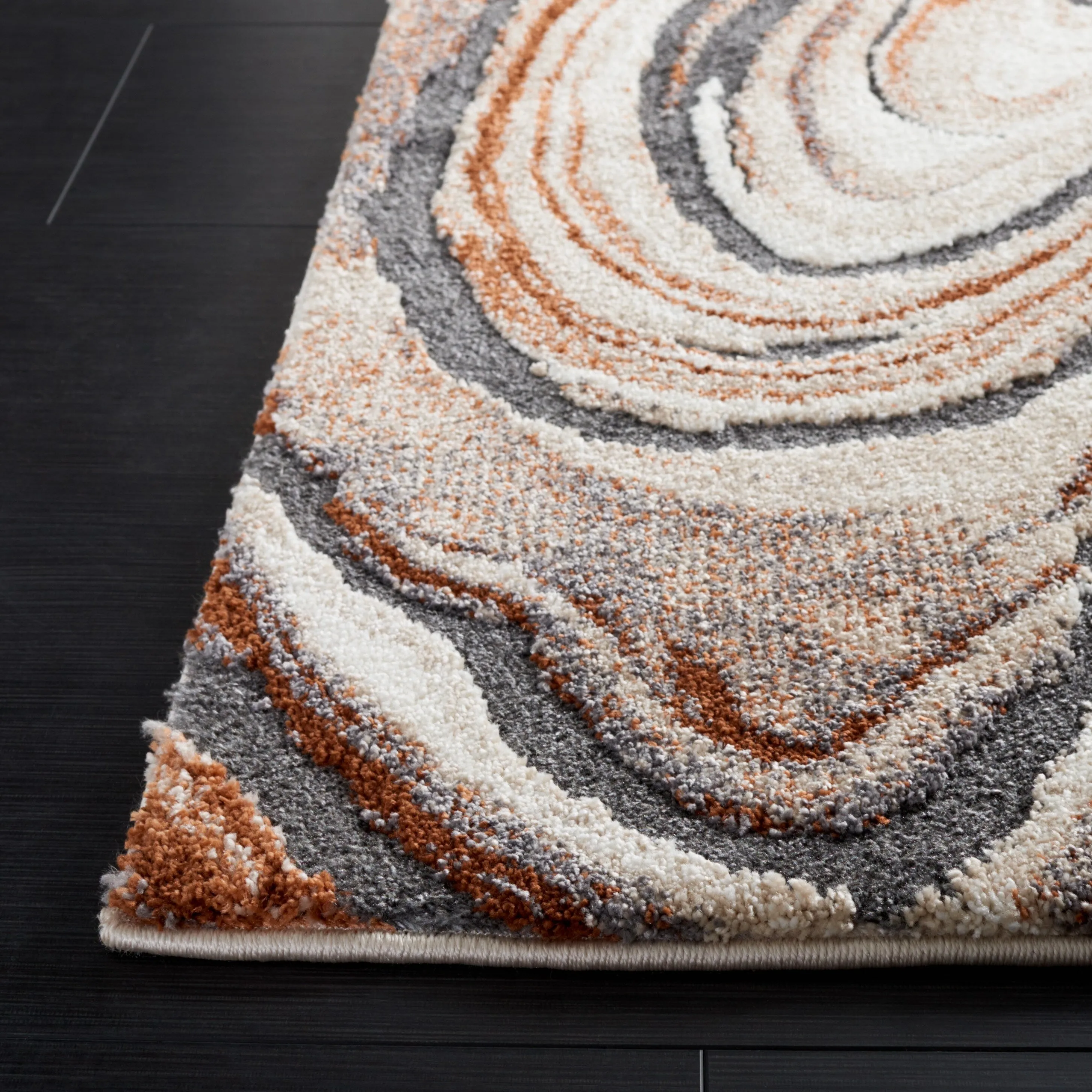 SAFAVIEH Cyrus Shag Tanwen Modern Abstract Rug