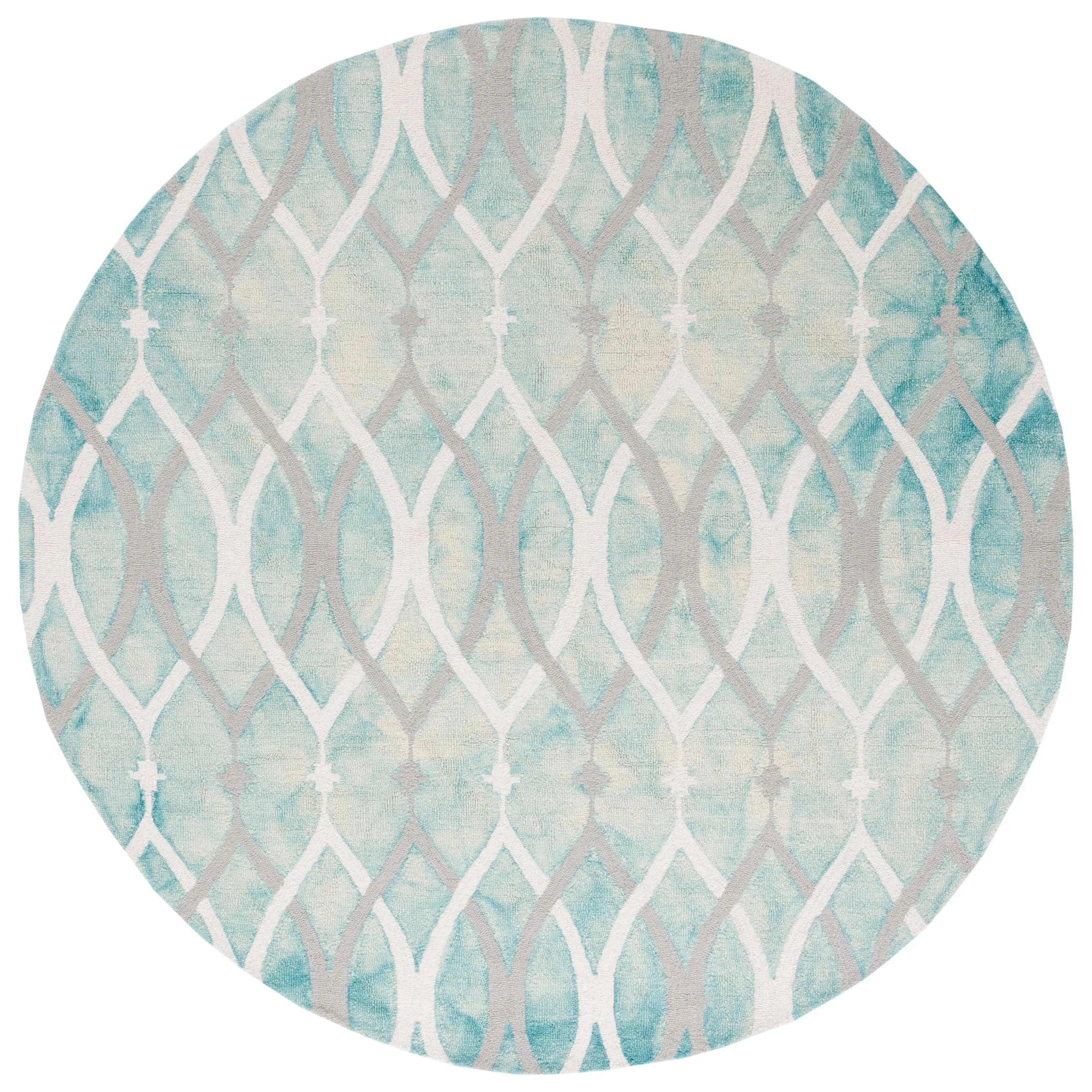 SAFAVIEH Dip Dye Mercan Hand-tufted Wool Geometric Area Rug