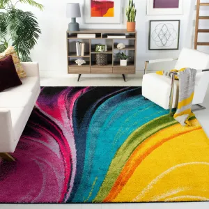 SAFAVIEH. Fiesta Shag Avdie Abstract Rug