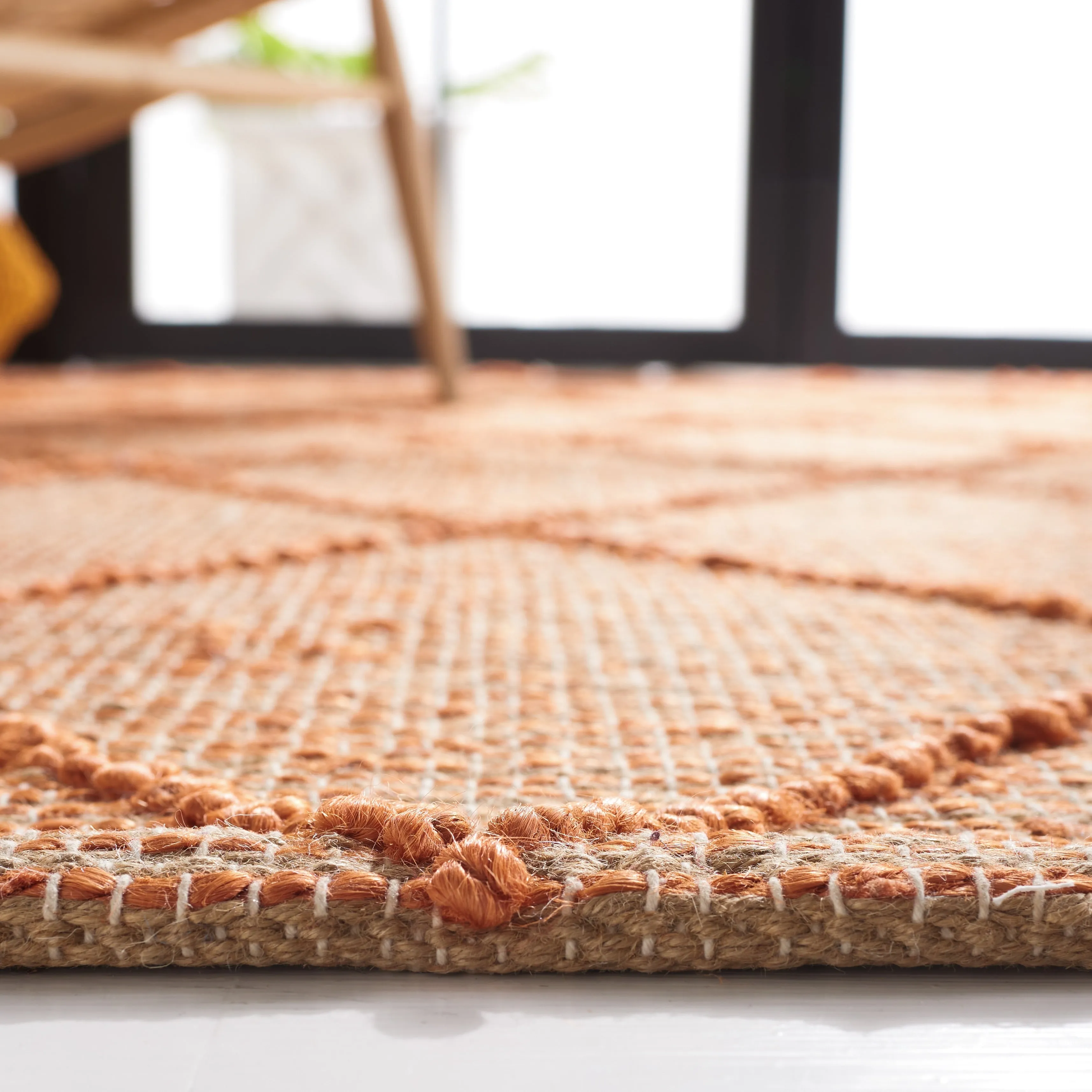 SAFAVIEH Flatweave Natural Fiber Gertrudes Geometric Jute Rug