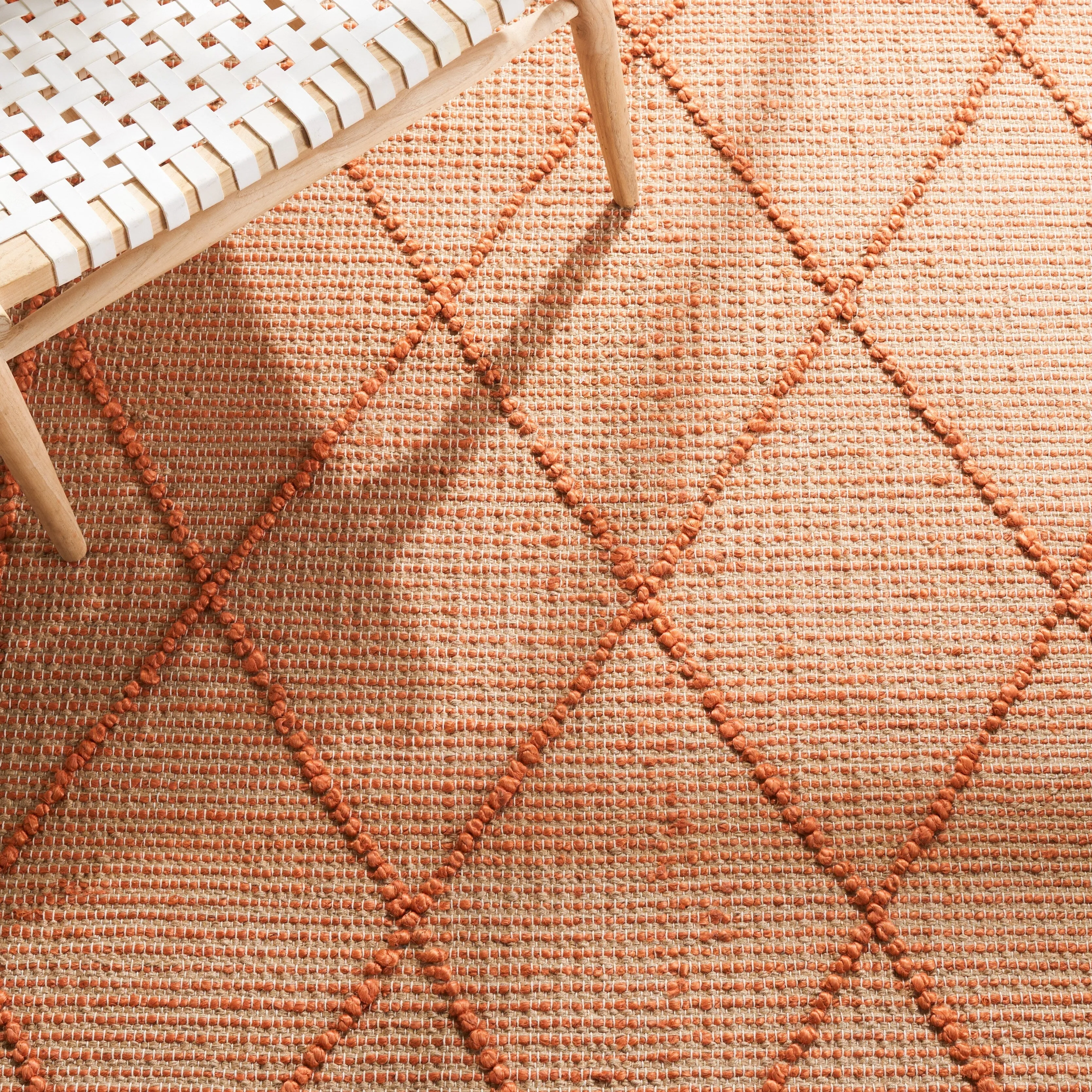 SAFAVIEH Flatweave Natural Fiber Gertrudes Geometric Jute Rug