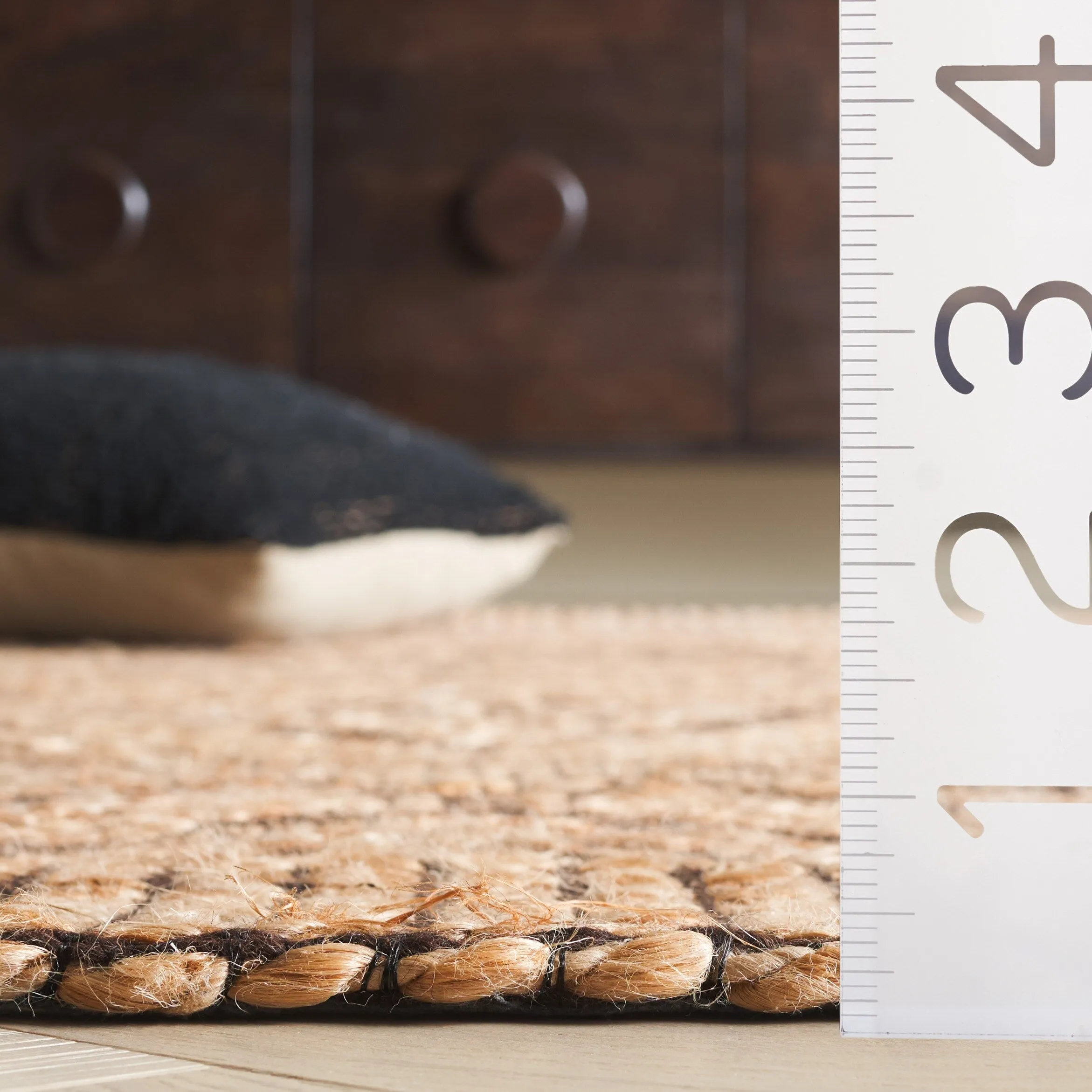 SAFAVIEH Flatweave Natural Katya Fiber Farmhouse Hemp Rug