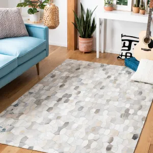 SAFAVIEH Flatweave Studio Leather Petka Modern Rug