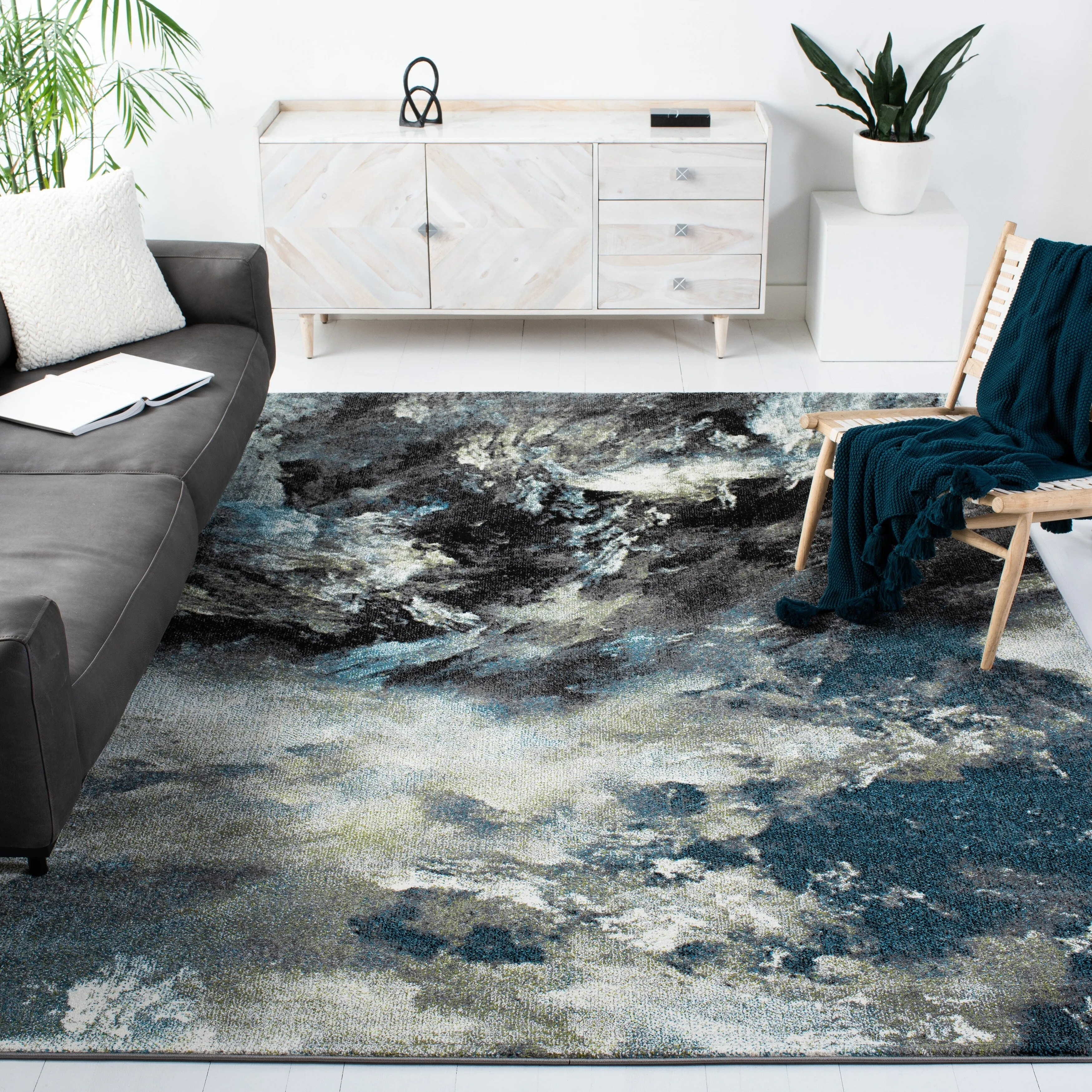 SAFAVIEH Glacier Benote Modern Abstract Rug