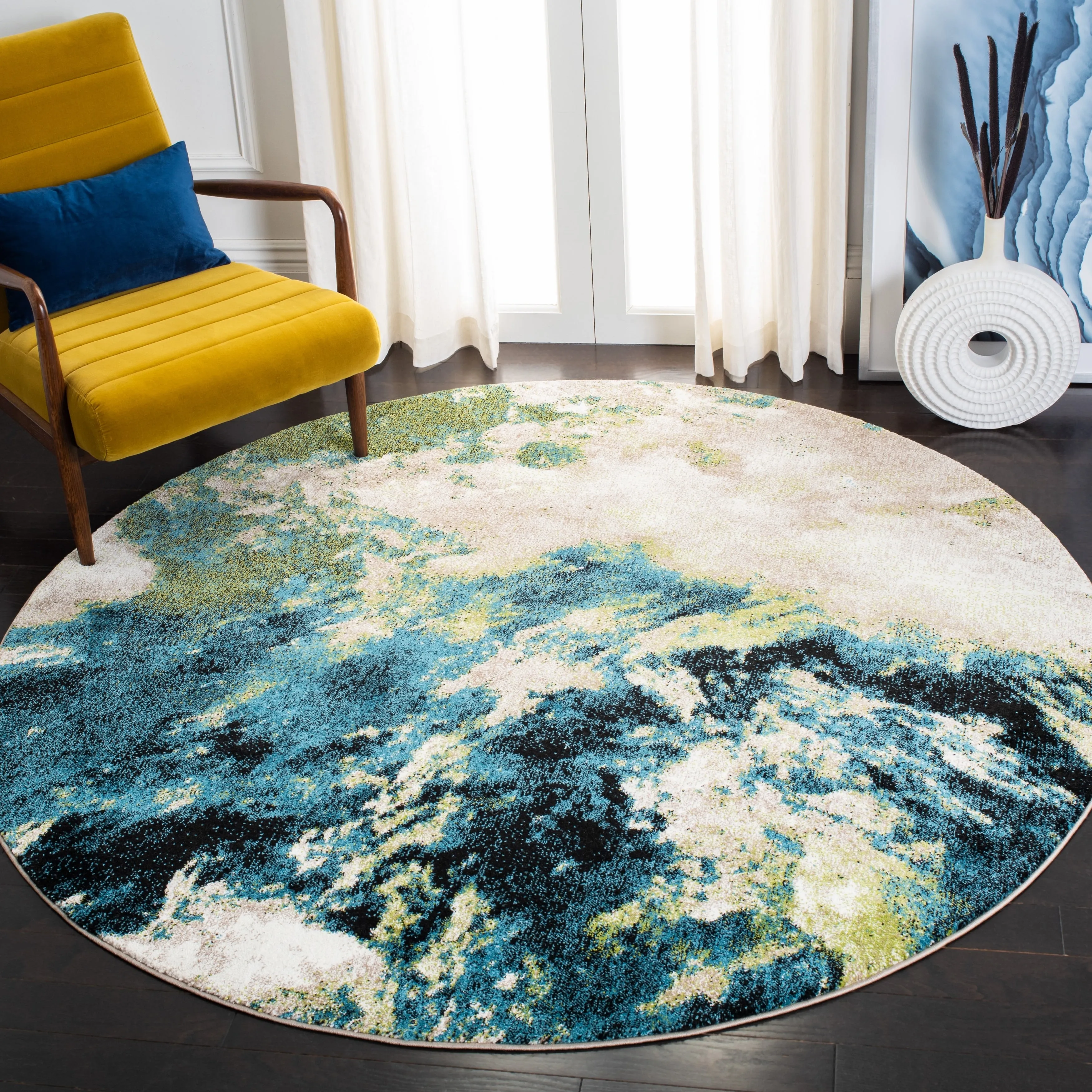 SAFAVIEH Glacier Benote Modern Abstract Rug