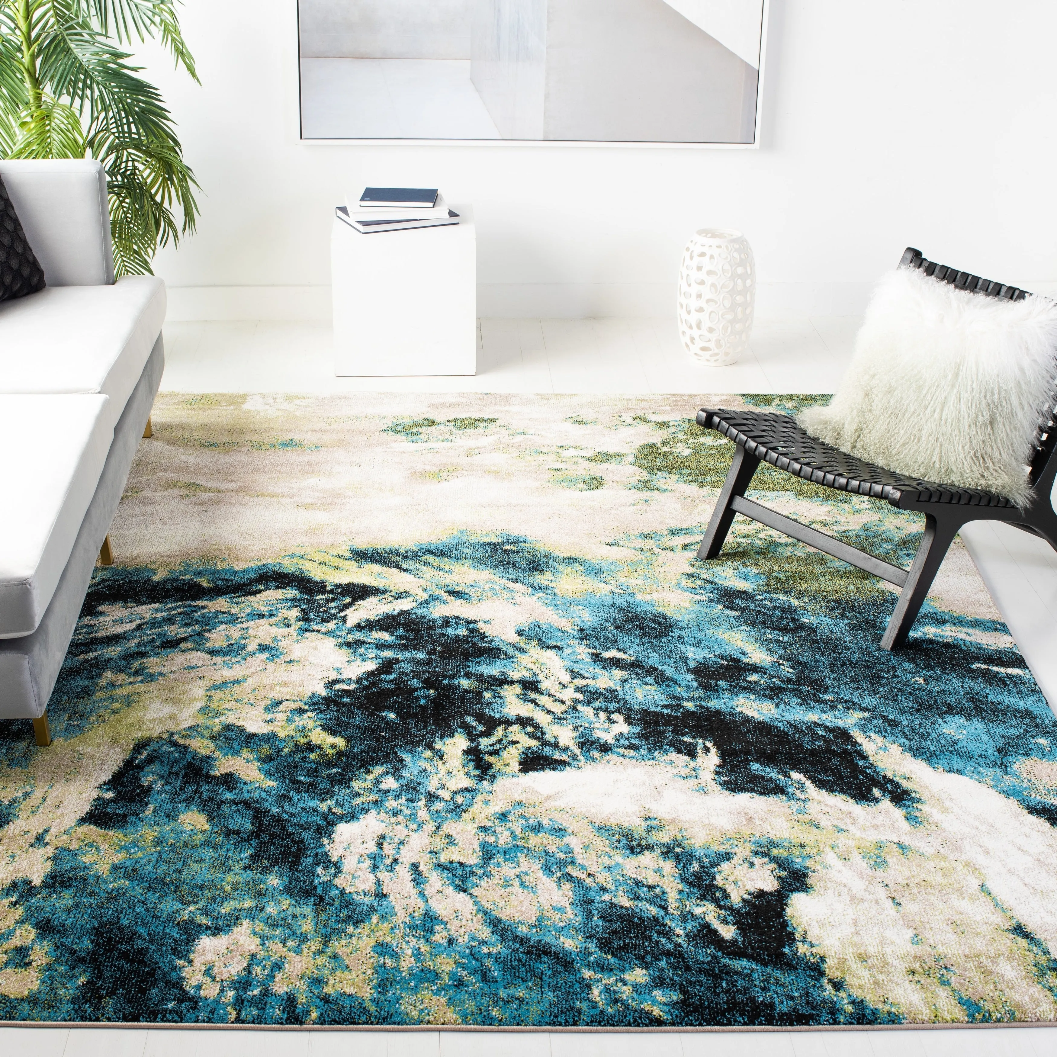 SAFAVIEH Glacier Benote Modern Abstract Rug