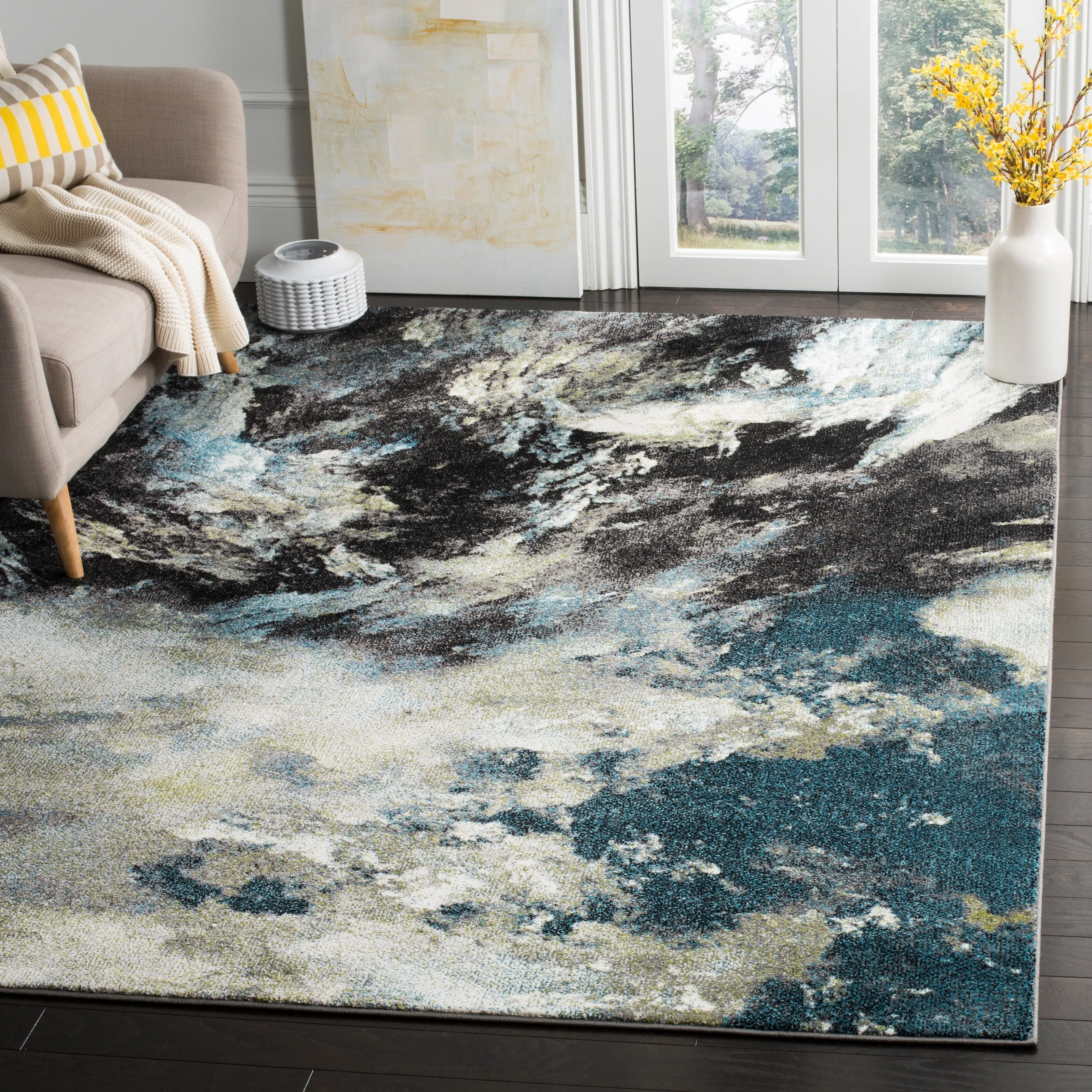 SAFAVIEH Glacier Benote Modern Abstract Rug