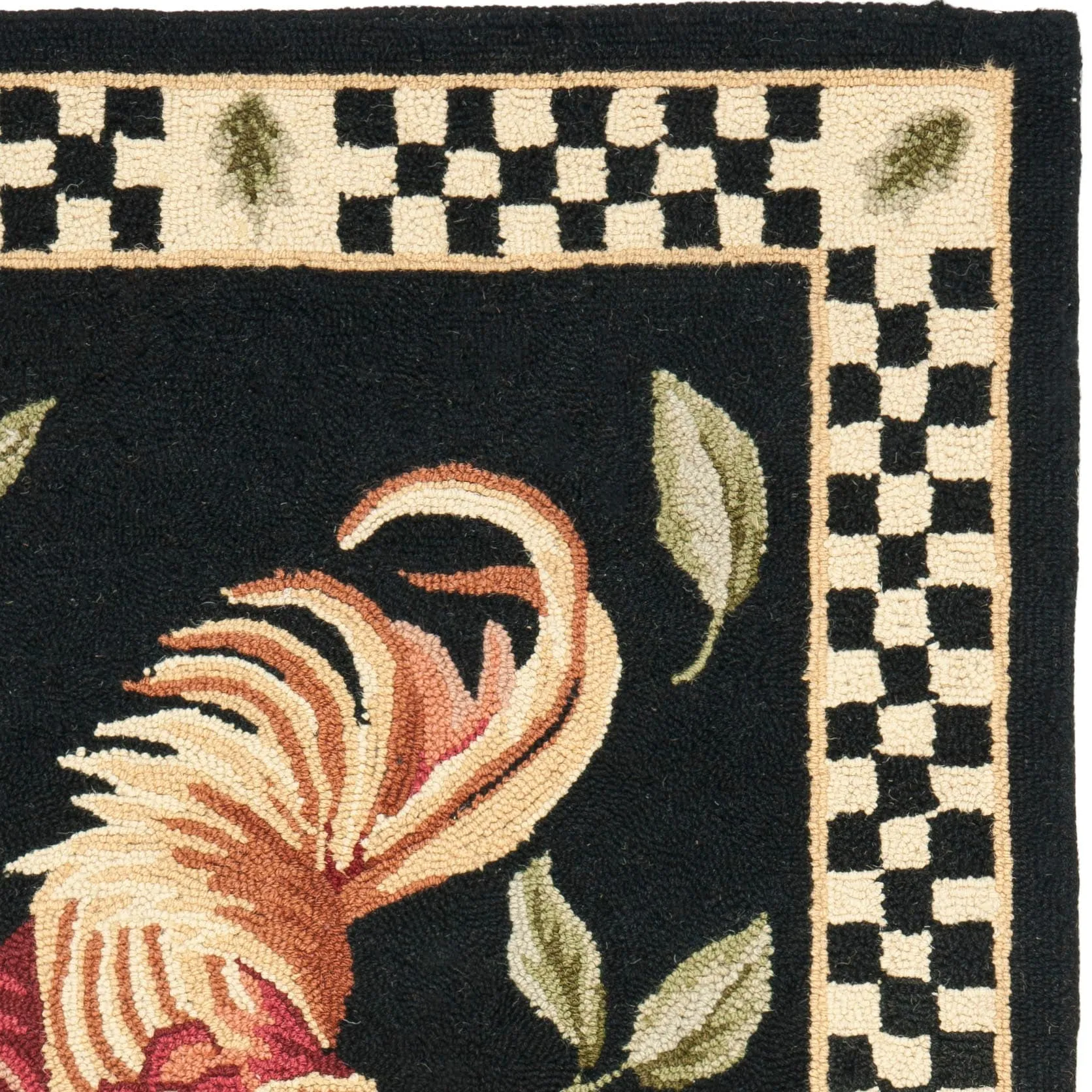 SAFAVIEH Hand-hooked Vintage Poster Rasma Rooster Wool Rug..
