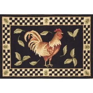 SAFAVIEH Hand-hooked Vintage Poster Rasma Rooster Wool Rug..