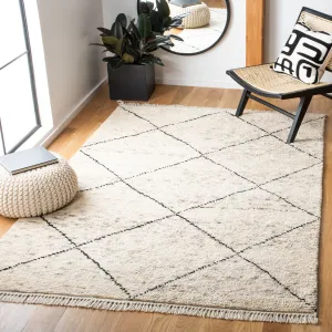 SAFAVIEH Hand-Knotted Casablanca Shag Misi Moroccan Wool Fringe Rug