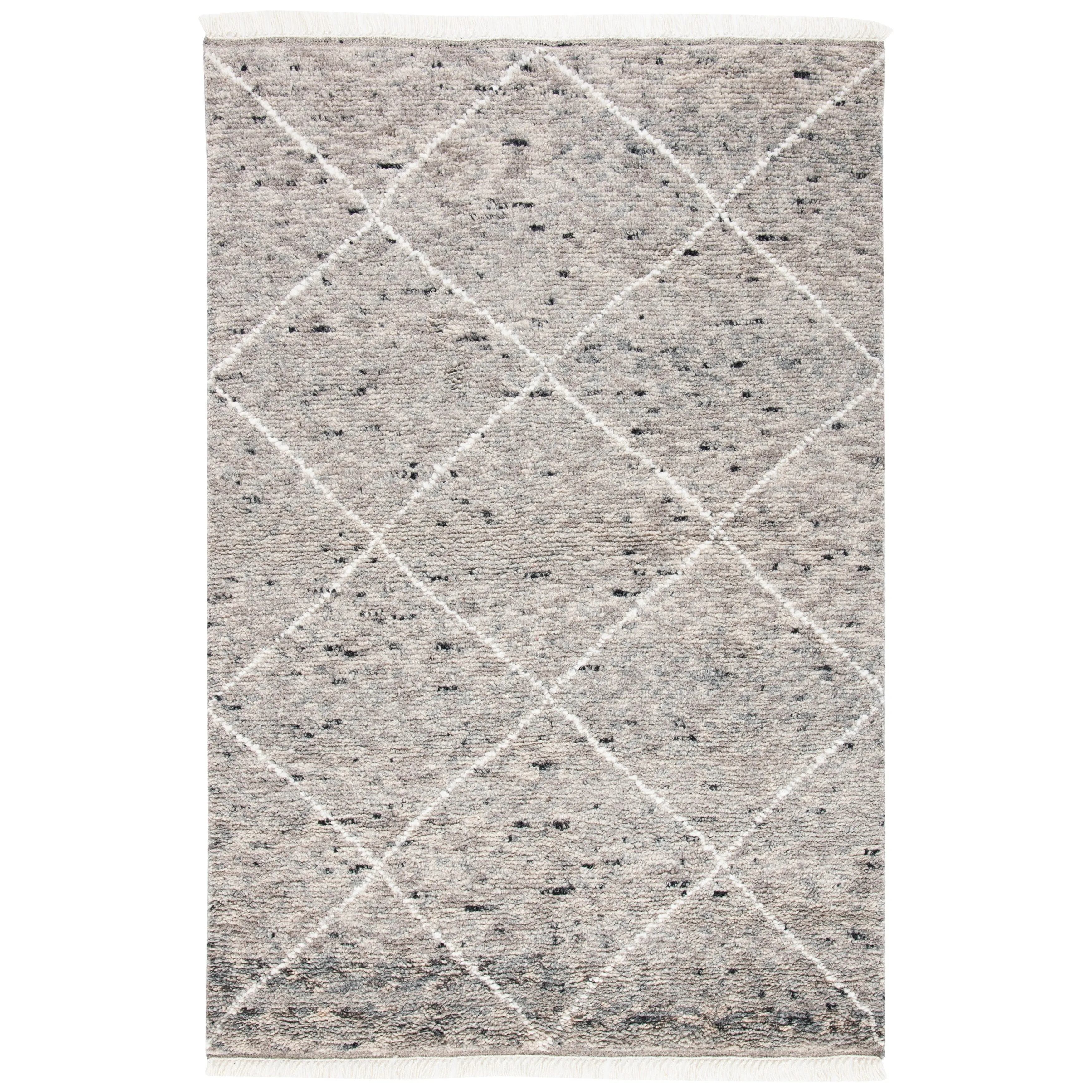 SAFAVIEH Hand-Knotted Casablanca Shag Misi Moroccan Wool Fringe Rug