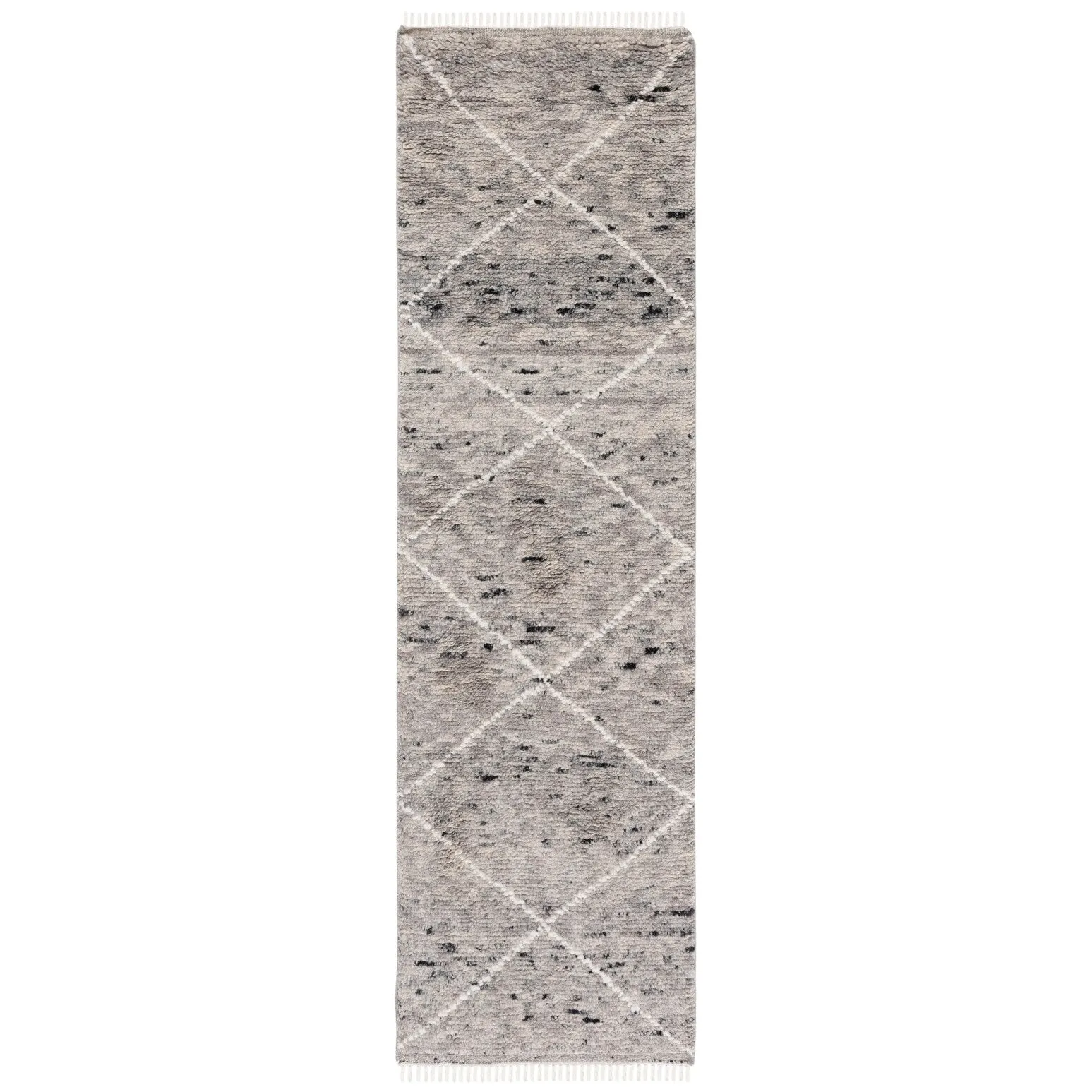 SAFAVIEH Hand-Knotted Casablanca Shag Misi Moroccan Wool Fringe Rug