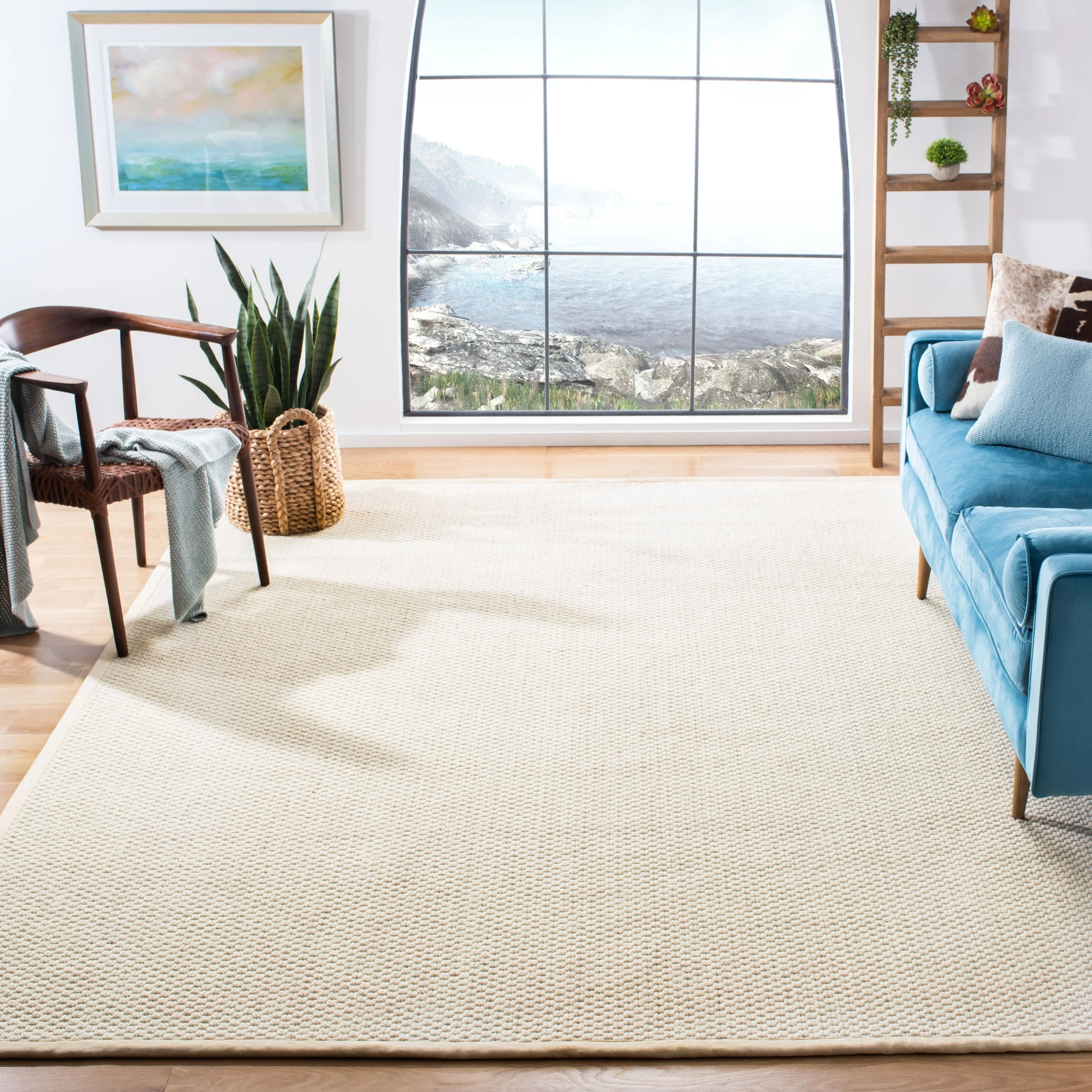 SAFAVIEH Hand-Knotted Palm Tsivia Laure Contemporary Wool Rug