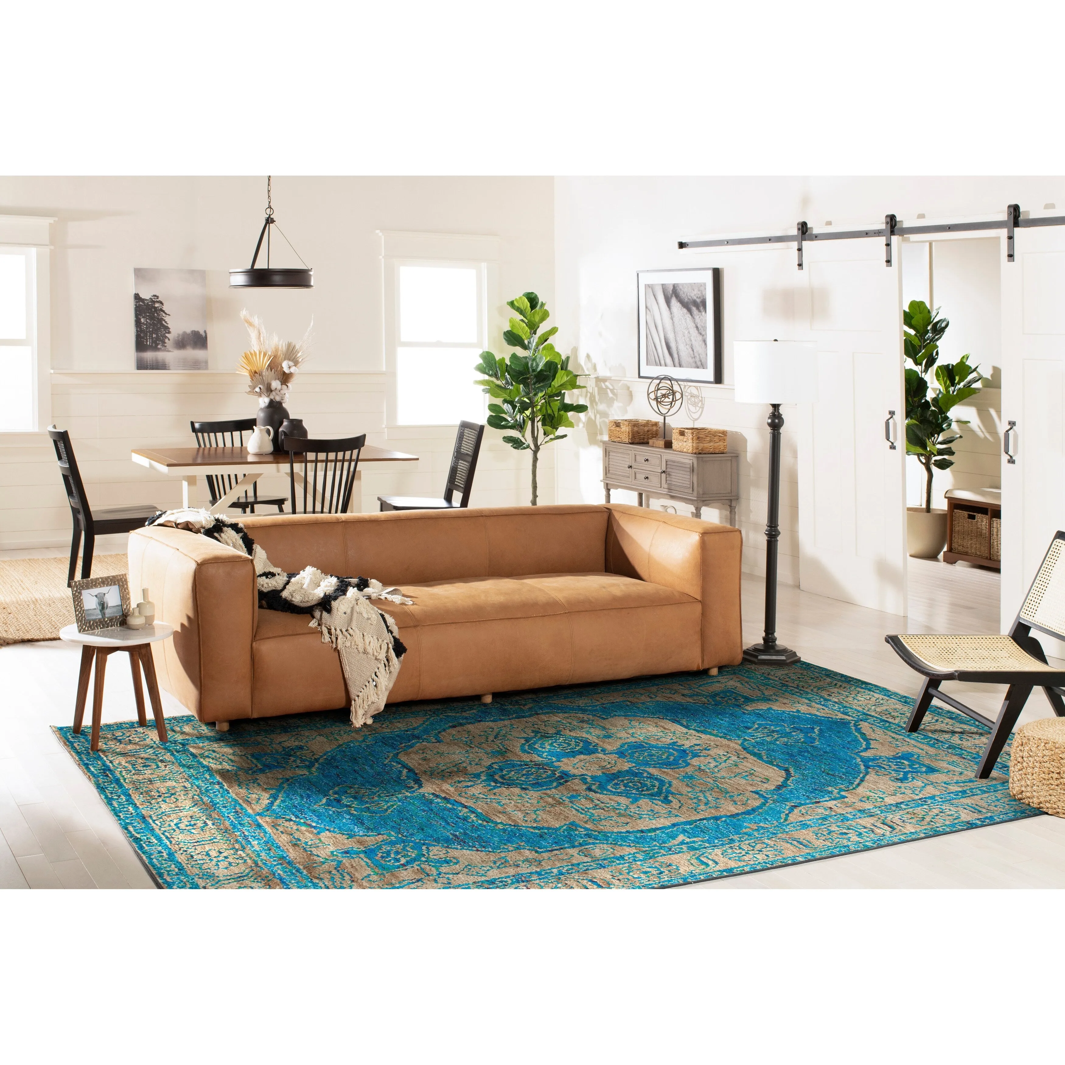 SAFAVIEH Hand-knotted Tangier Effi Modern Wool Rug