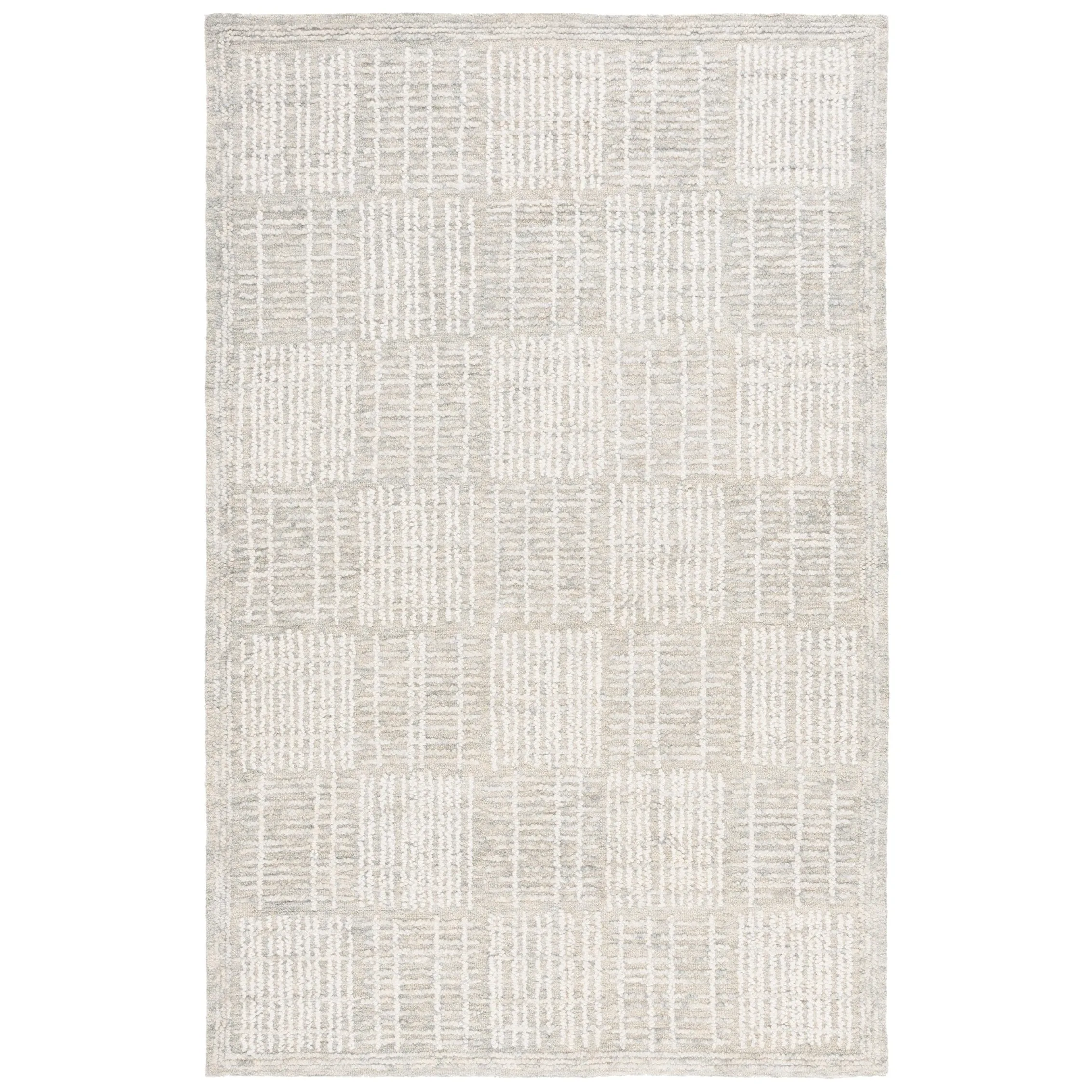SAFAVIEH Handmade Abstract Anoek Checkered Wool Rug