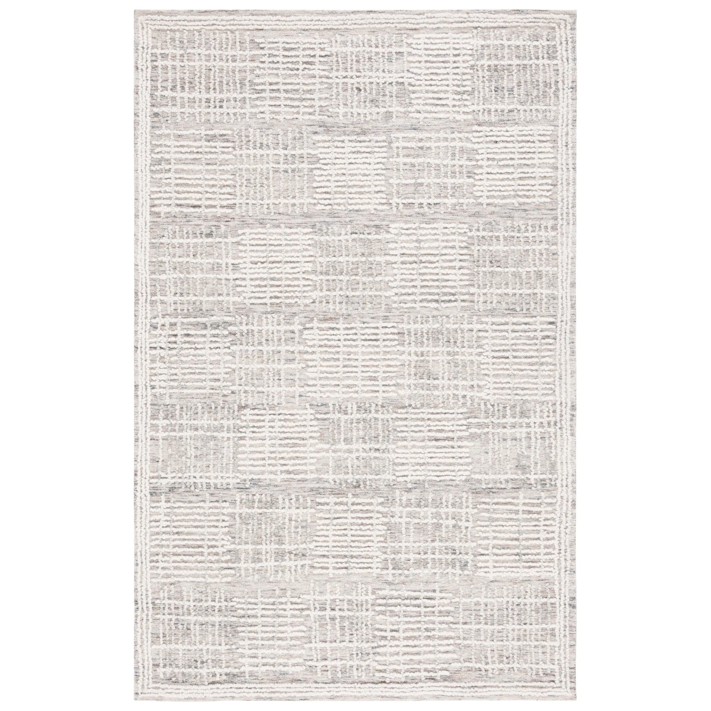 SAFAVIEH Handmade Abstract Anoek Checkered Wool Rug