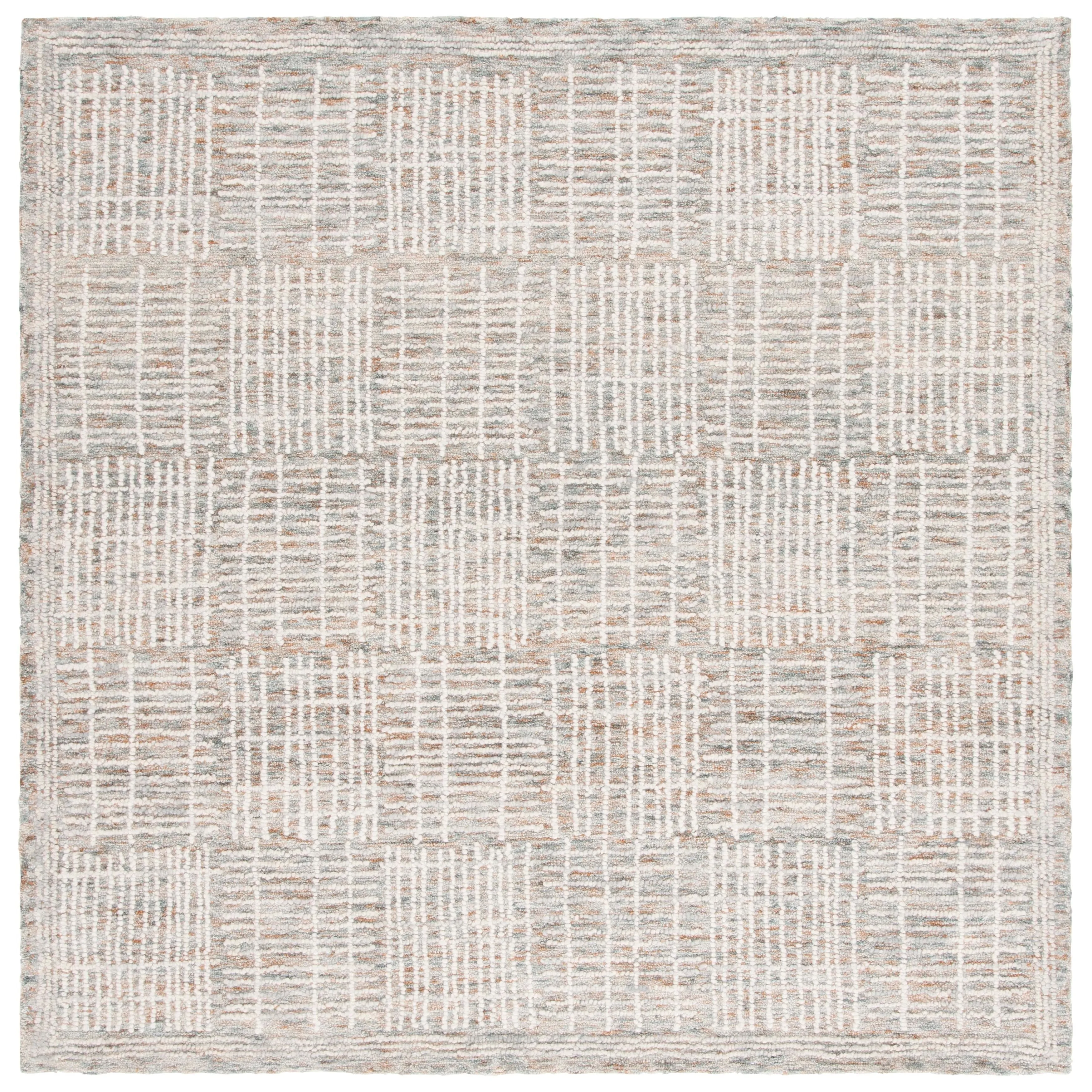 SAFAVIEH Handmade Abstract Anoek Checkered Wool Rug