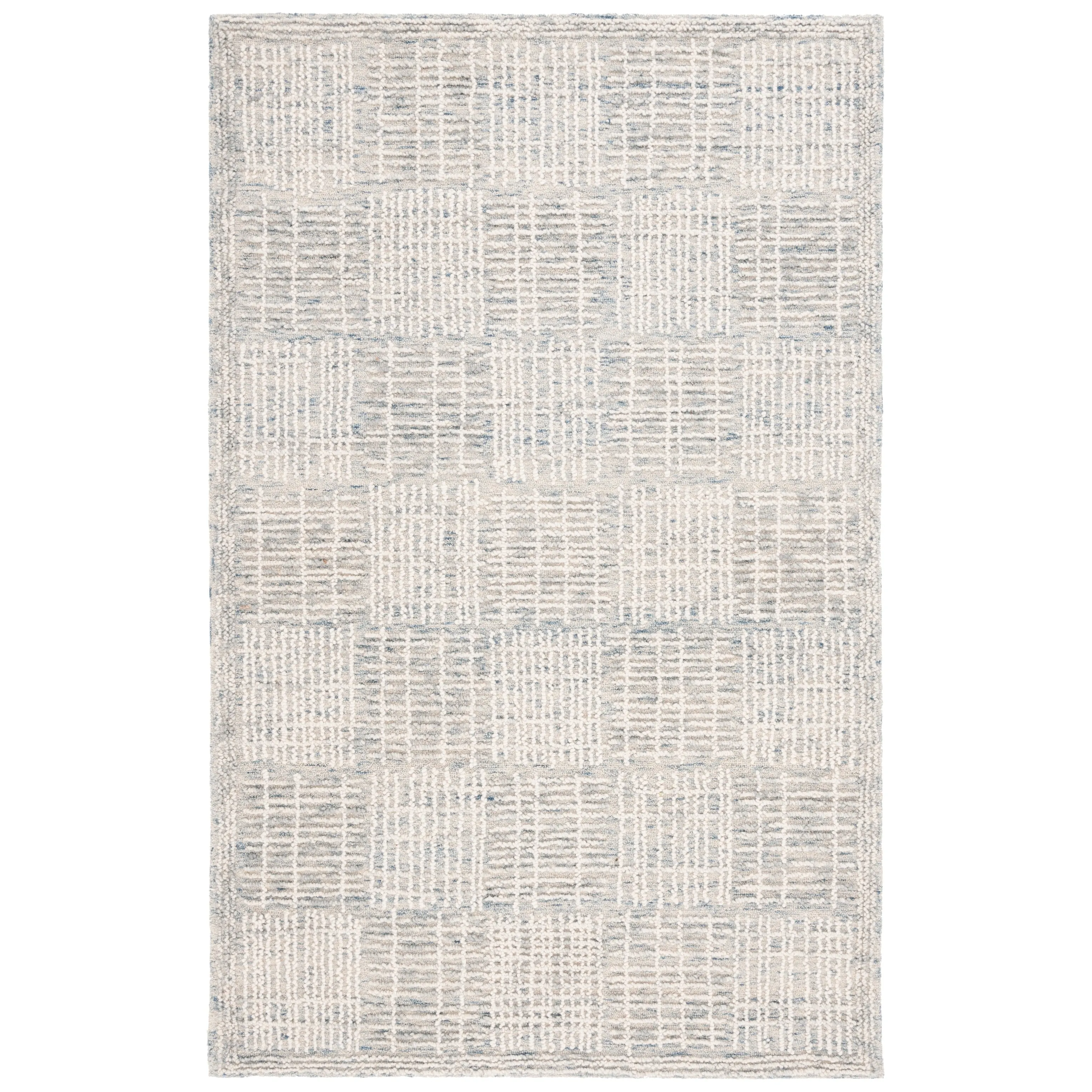 SAFAVIEH Handmade Abstract Anoek Checkered Wool Rug