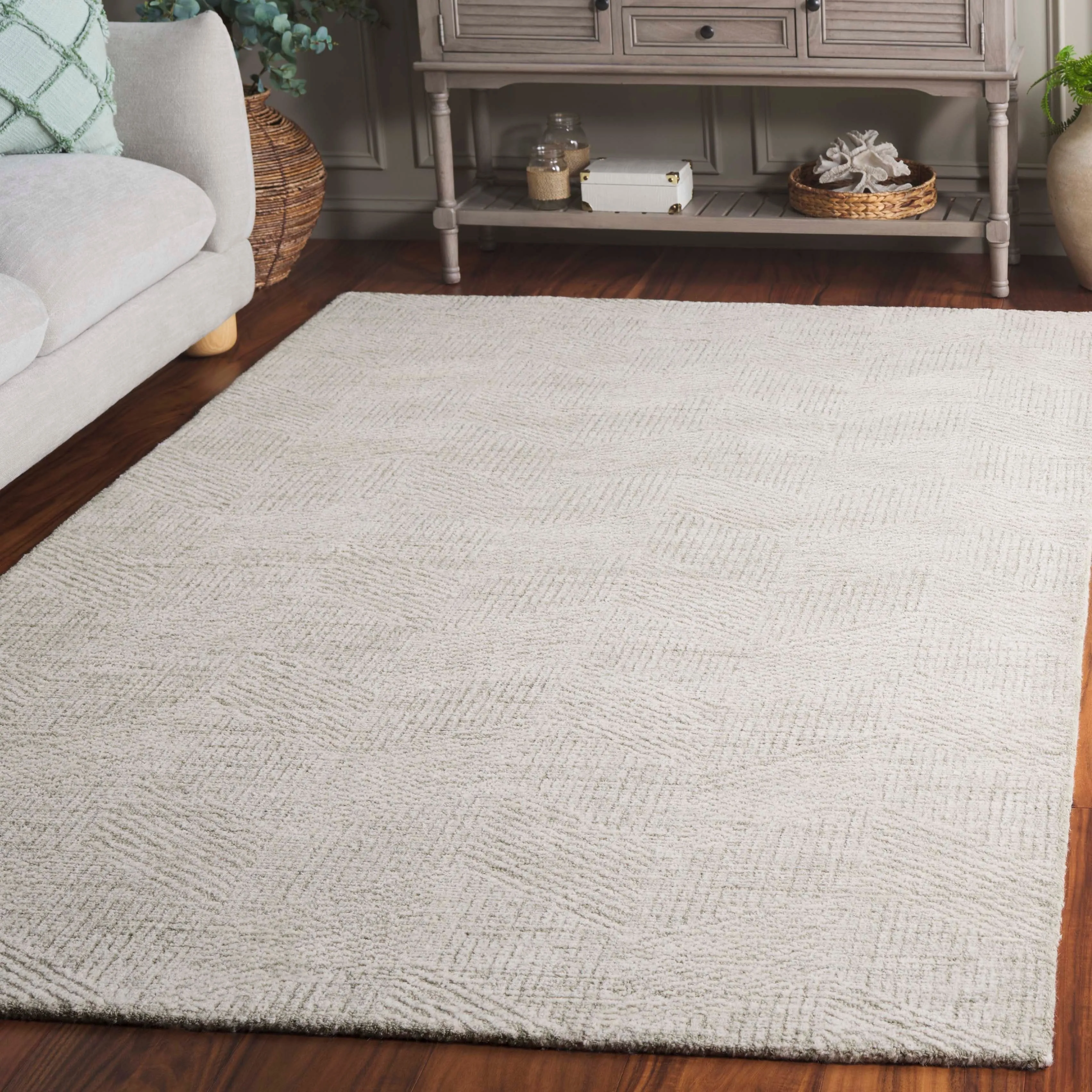 SAFAVIEH Handmade Abstract Arnridur Contemporary Wool Rug