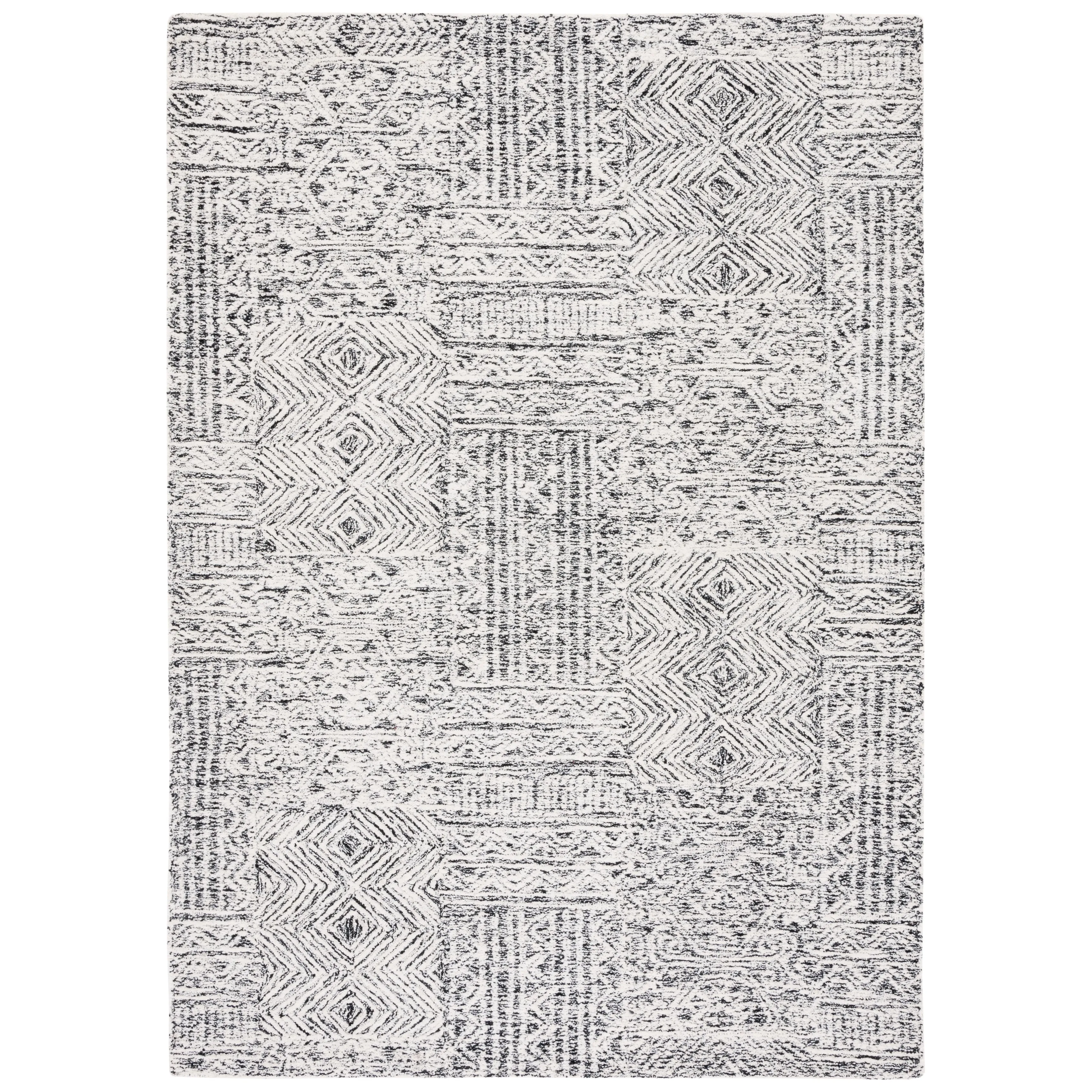 SAFAVIEH Handmade Abstract Edmonde Modern Tribal Wool Rug