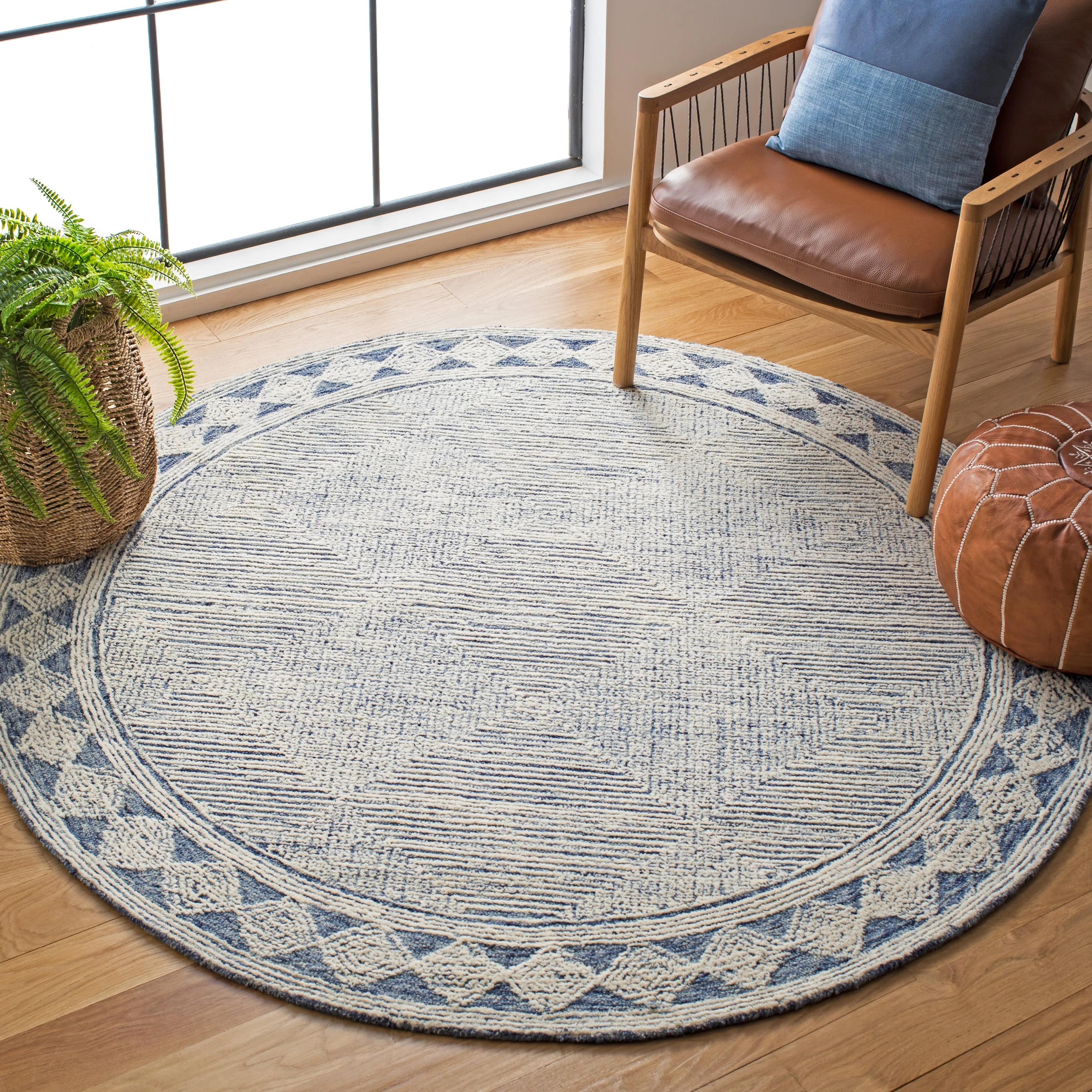 SAFAVIEH Handmade Abstract Rachel Modern Wool Rug