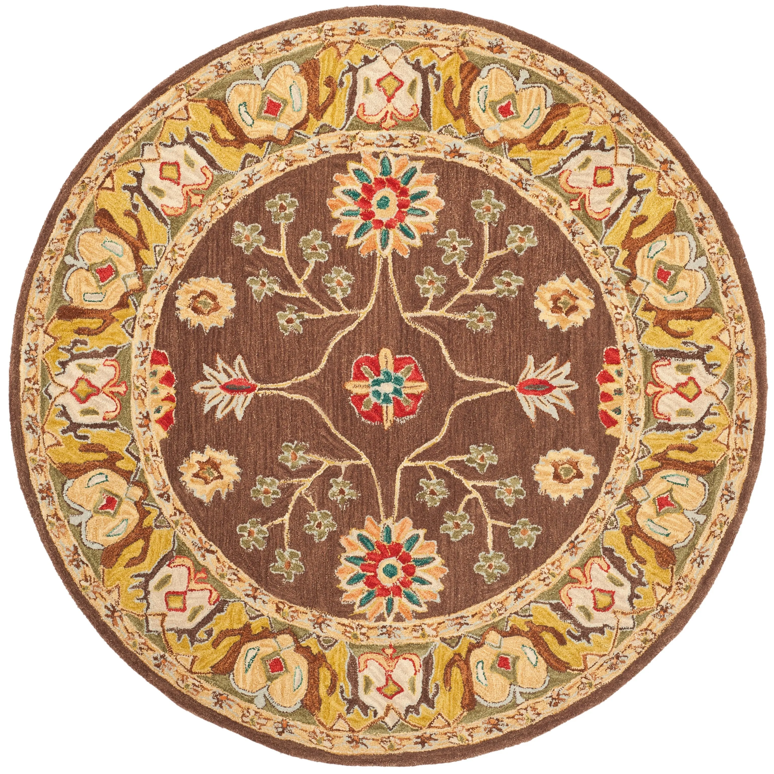 SAFAVIEH Handmade Anatolia Lisann Traditional Oriental Hand-spun Wool Rug