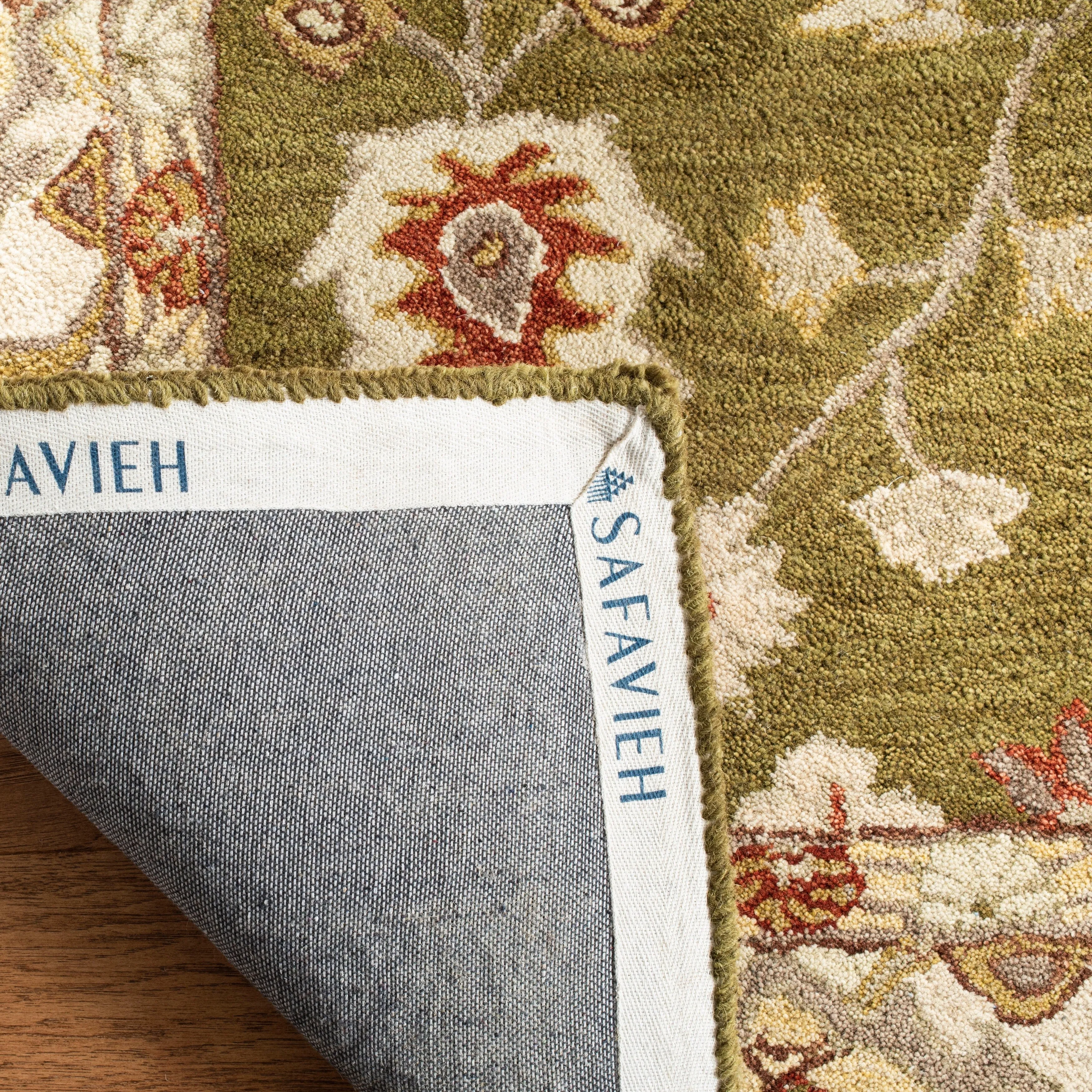 SAFAVIEH Handmade Anatolia Lisann Traditional Oriental Hand-spun Wool Rug