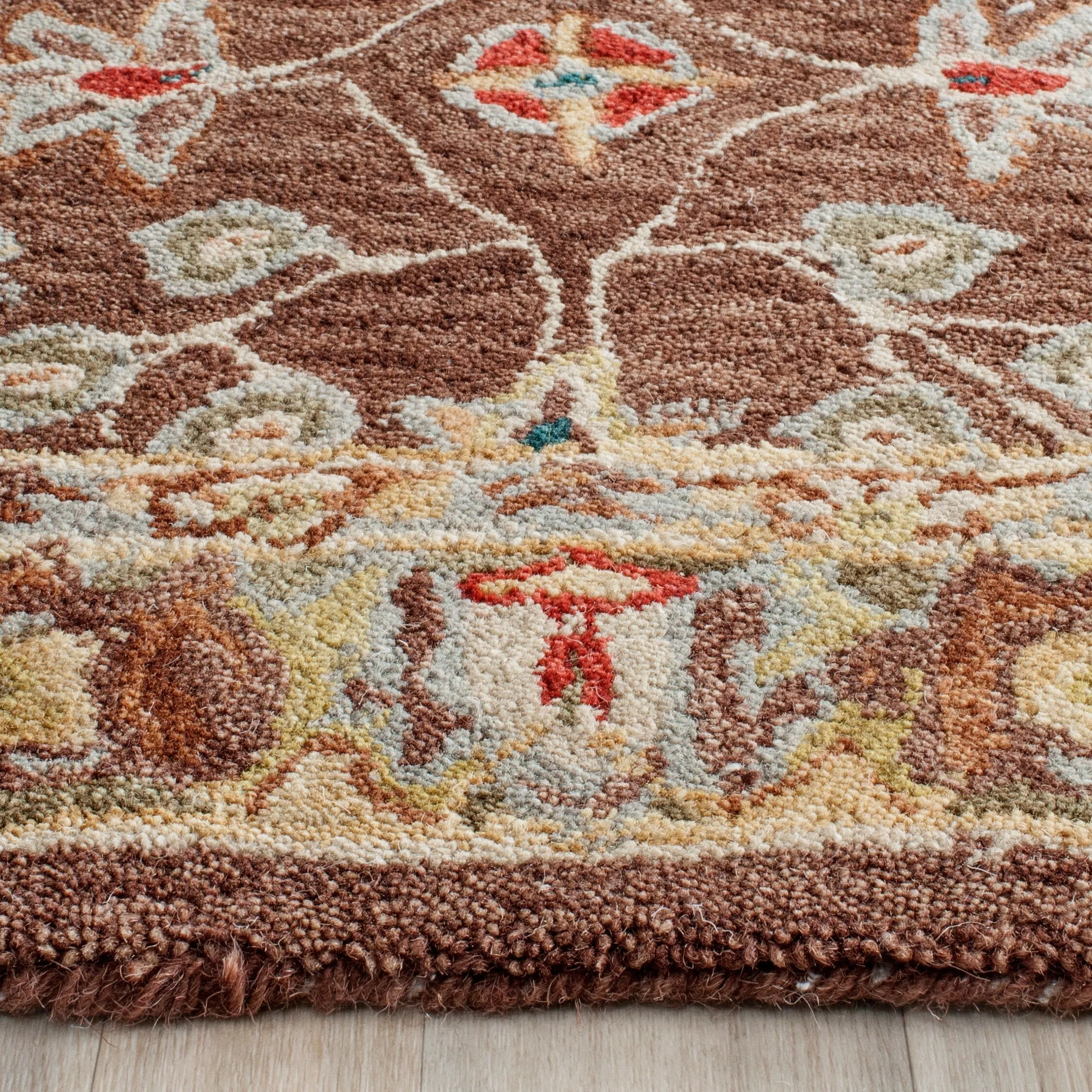 SAFAVIEH Handmade Anatolia Lisann Traditional Oriental Hand-spun Wool Rug