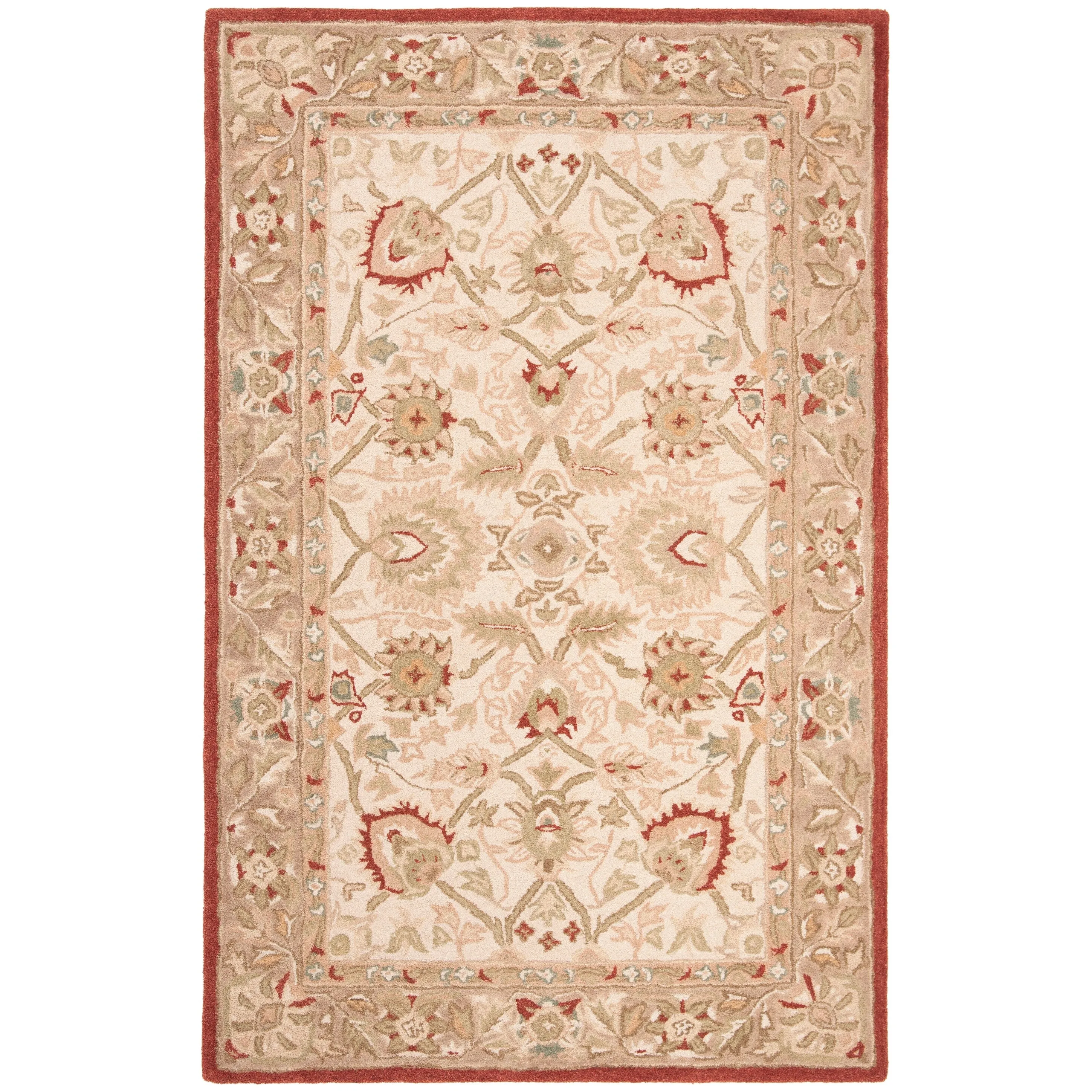 SAFAVIEH Handmade Anatolia Renelle Traditional Oriental Hand-spun Wool Rug