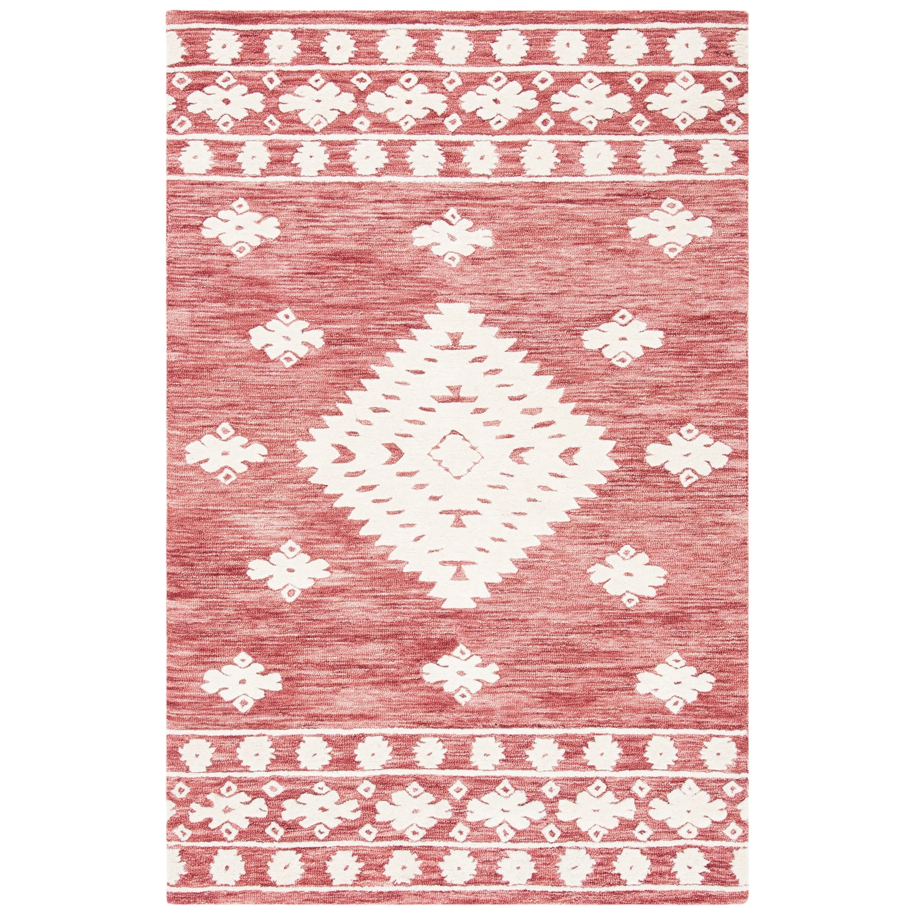 SAFAVIEH Handmade Aspen Nusreta Rustic Boho Wool Rug