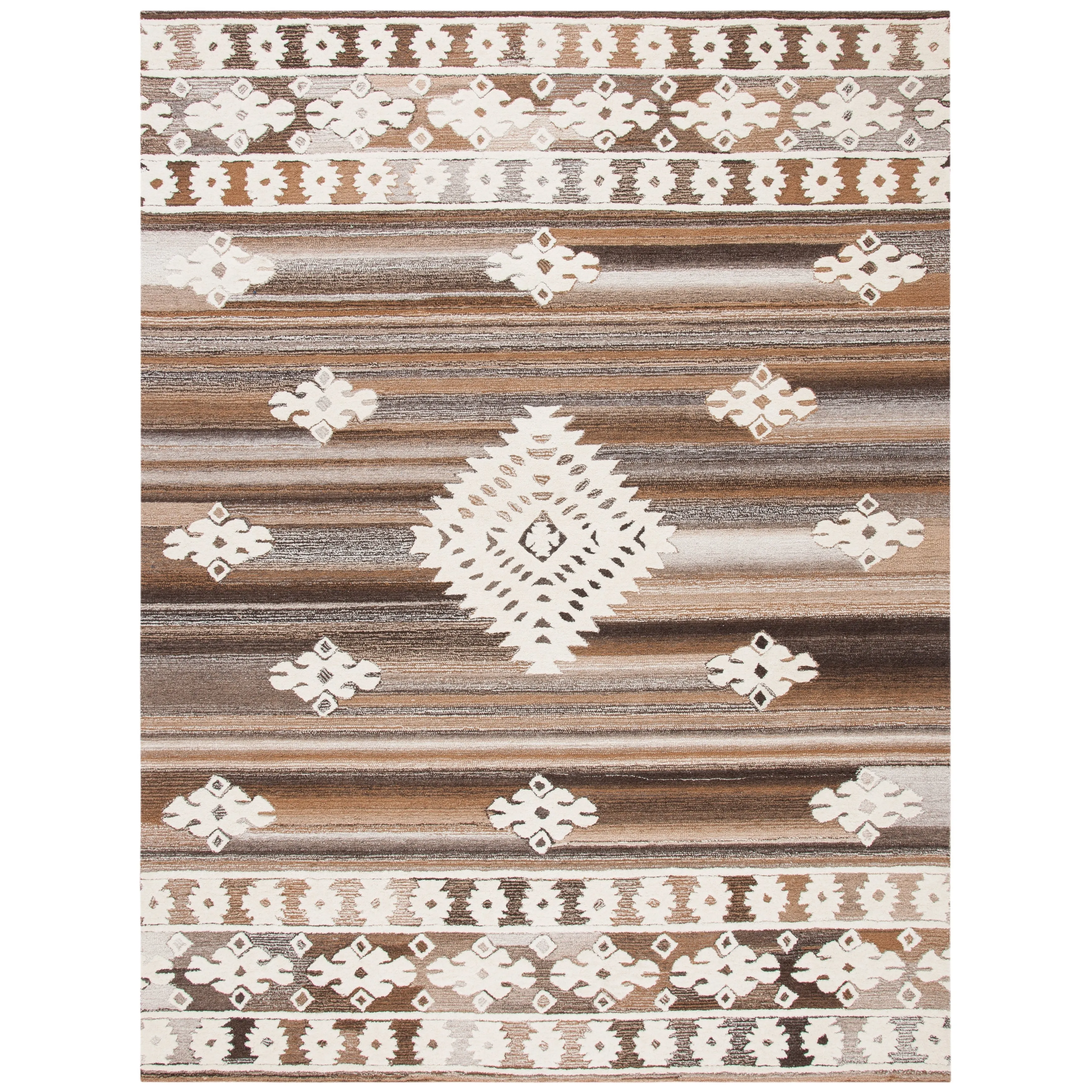 SAFAVIEH Handmade Aspen Nusreta Rustic Boho Wool Rug